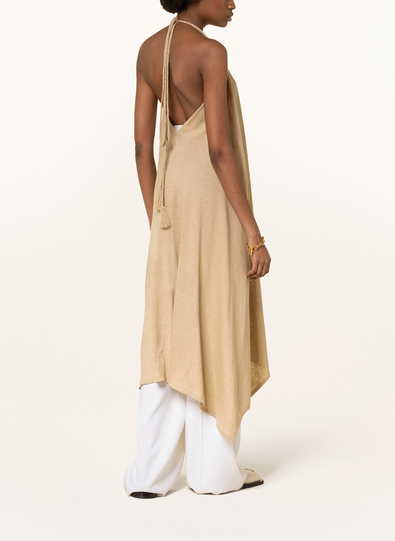 ALANUi Knit dress GET LOST made of linen, Color: BEIGE (Image 3)