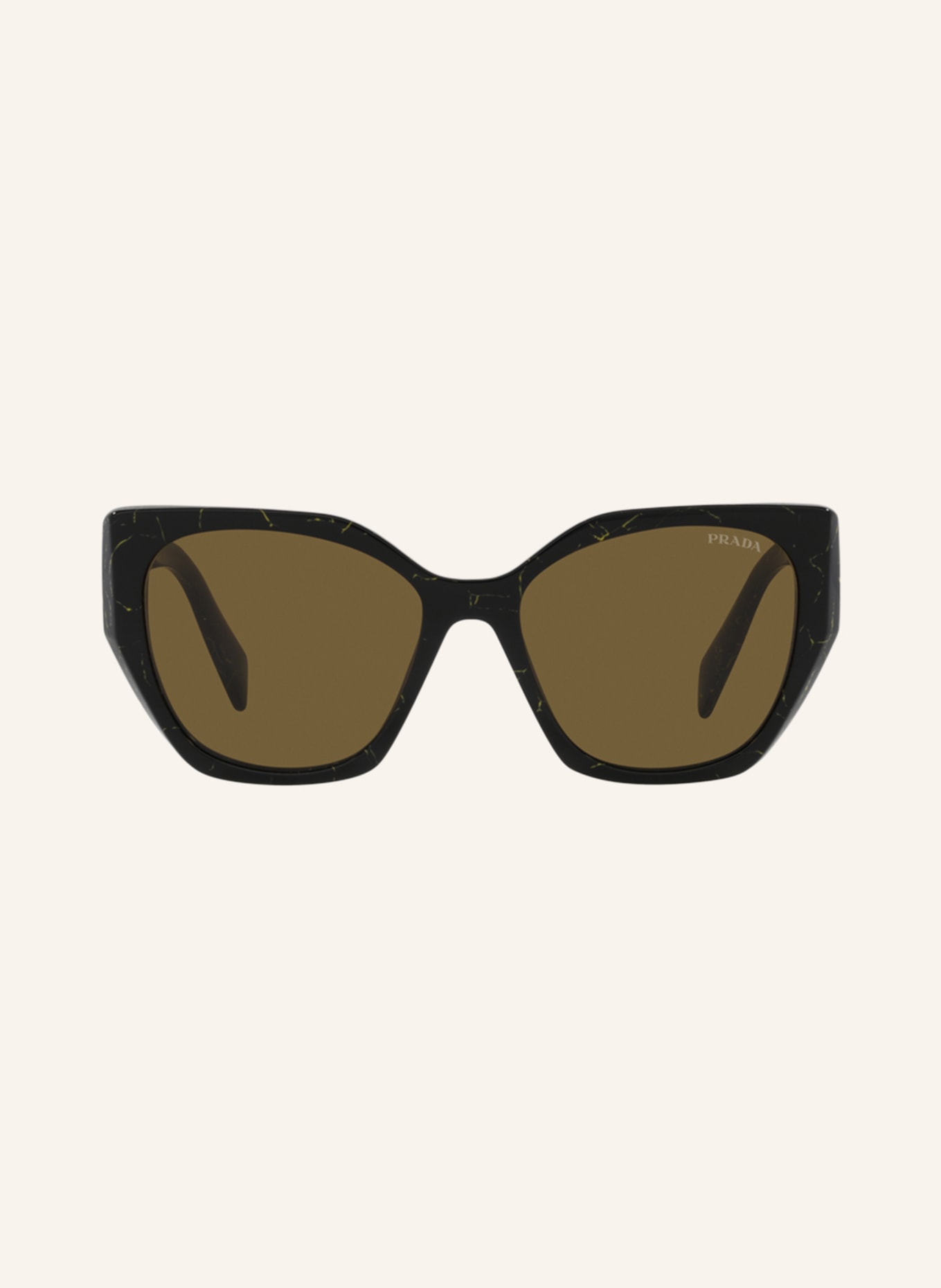 PRADA Sunglasses PR 19ZS, Color: 19D01T . BLACK/ YELLOW/ BROWN (Image 2)