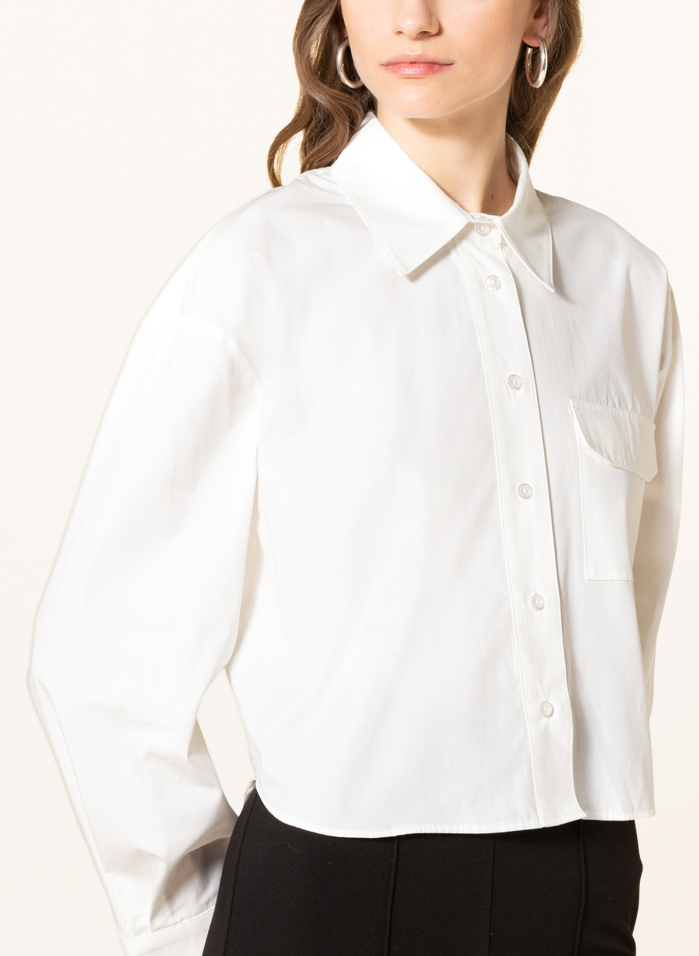 ANINE BING Shirt blouse TRAVIS, Color: WHITE (Image 4)