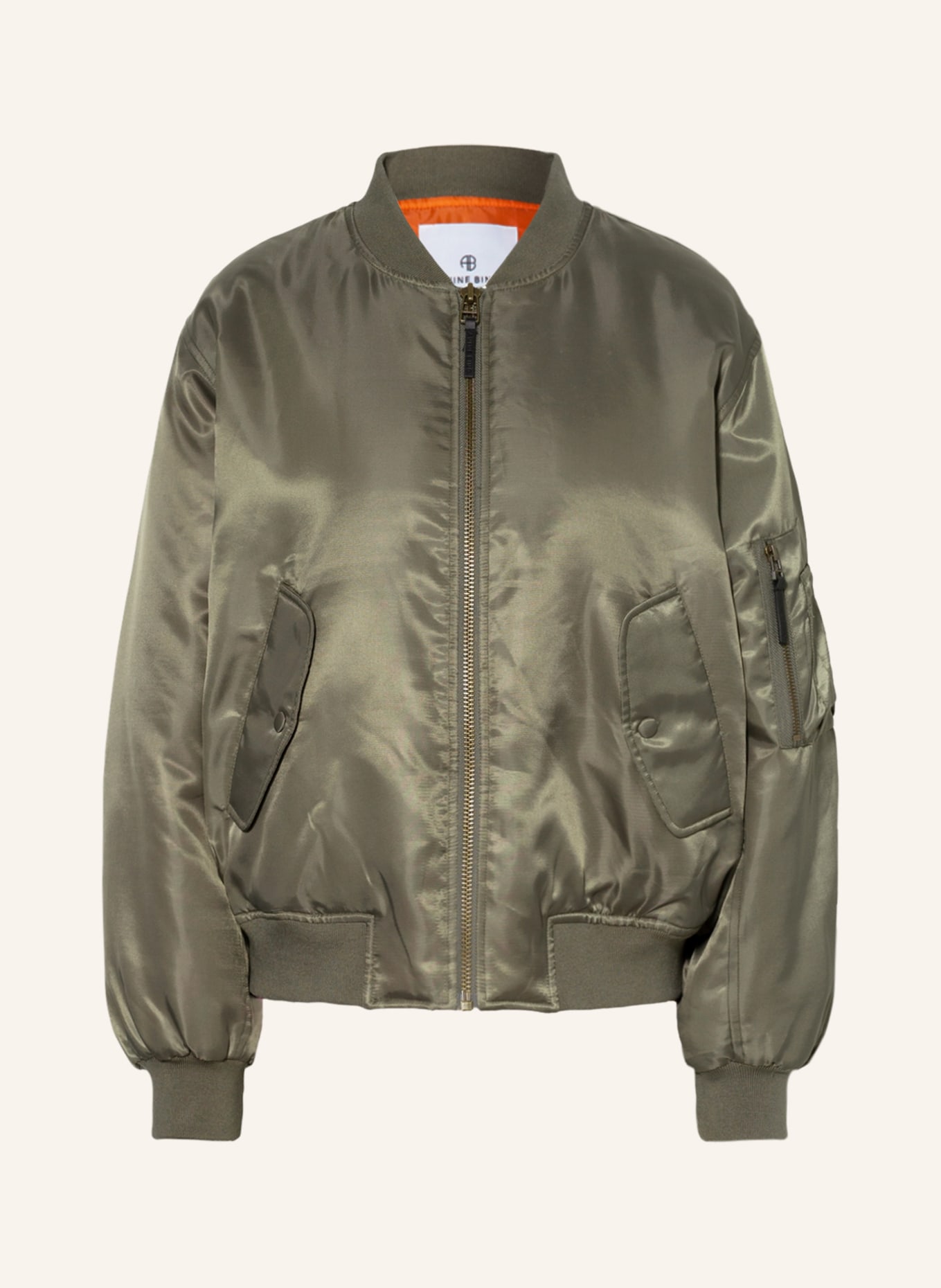 ANINE BING Bomber jacket LEON, Color: KHAKI (Image 1)