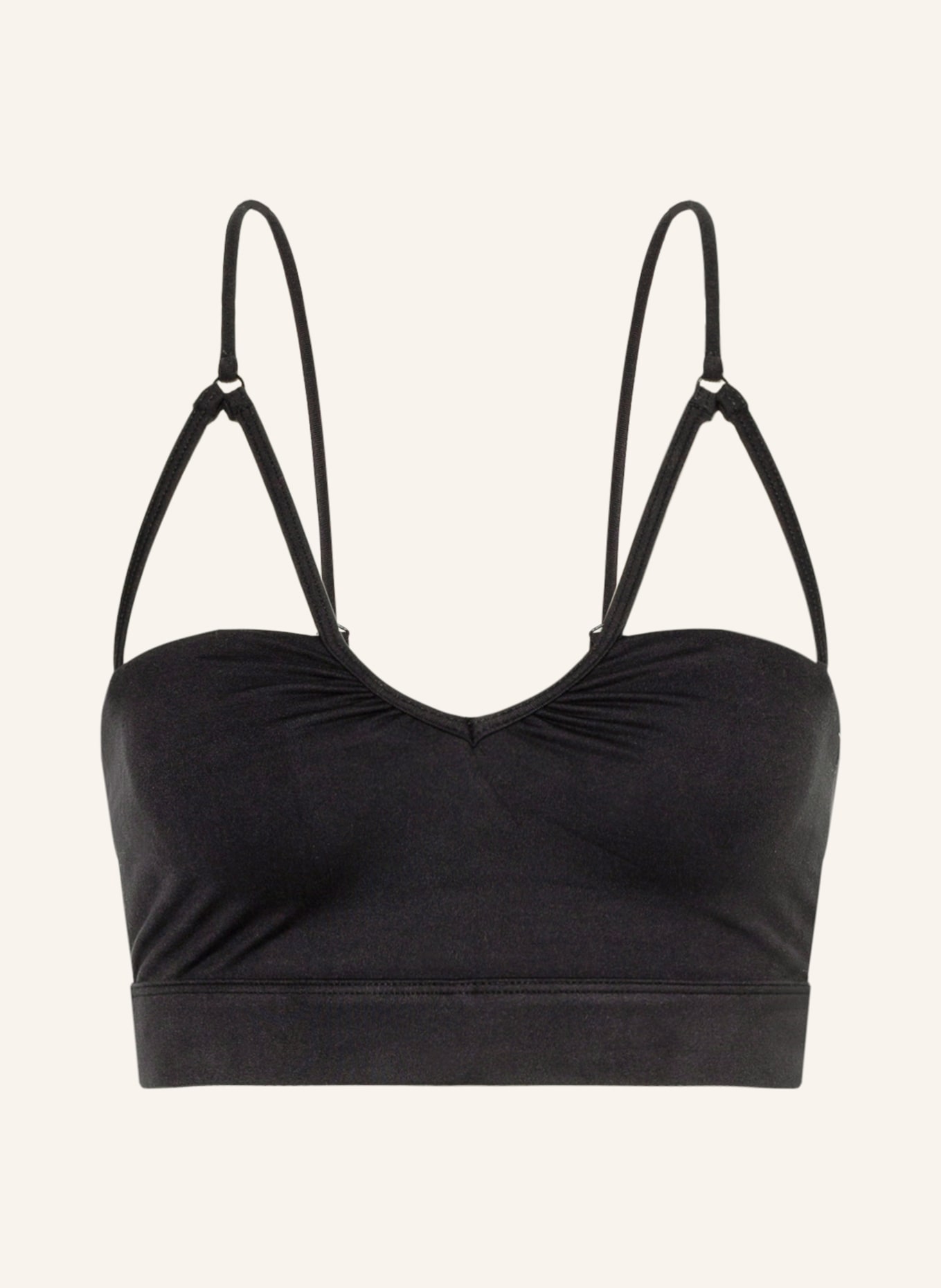 ANINE BING Cropped top AVRIL with cut-outs, Color: BLACK (Image 1)