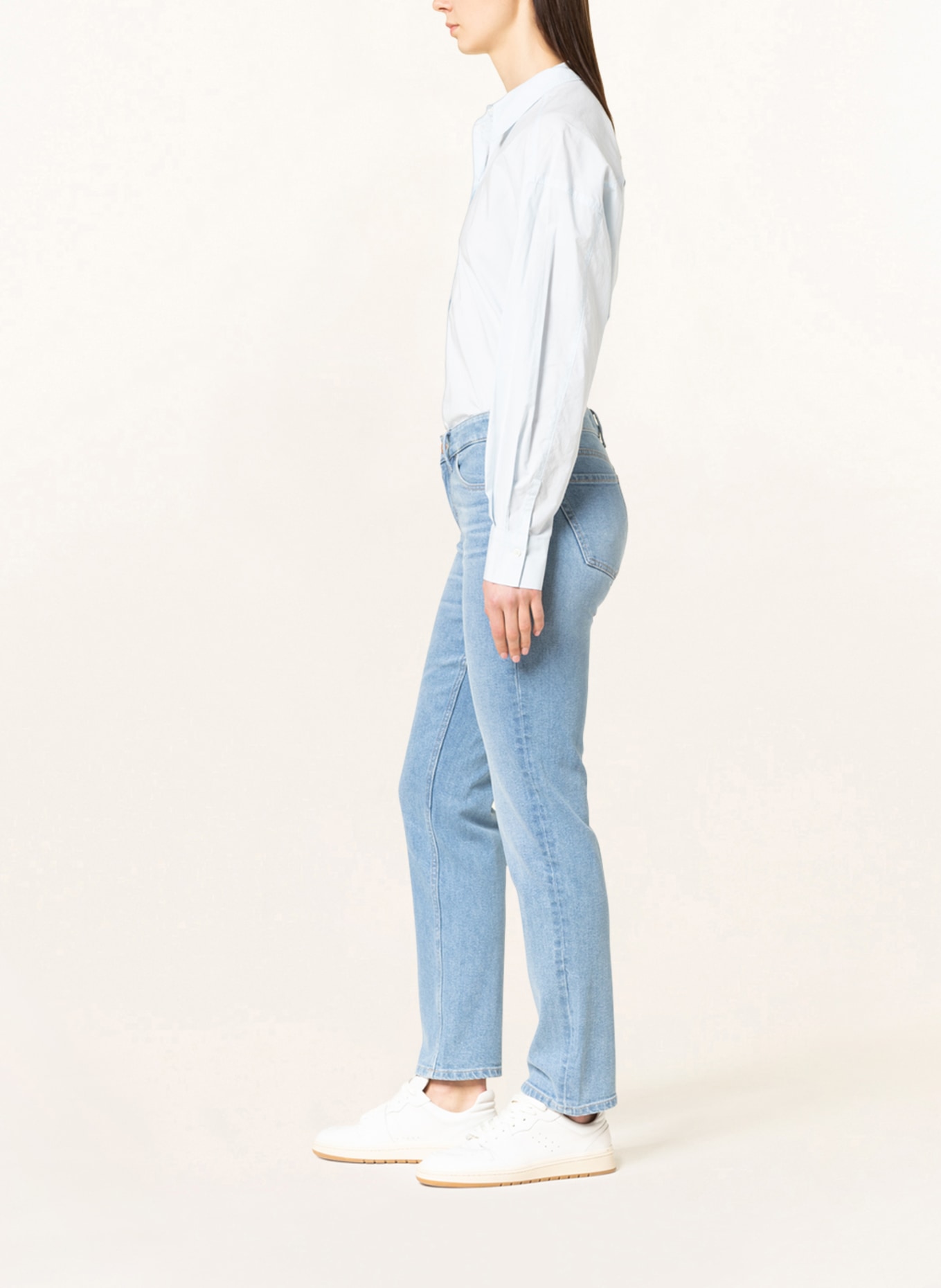 Marc O'Polo Straight Jeans, Farbe: 018 Mid blue wash (Bild 4)