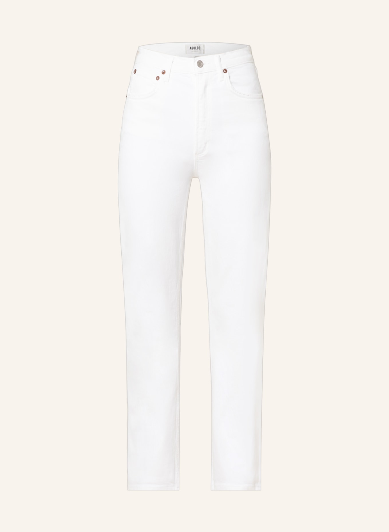 AGOLDE Straight jeans STOVEPIPE, Color: WHITE (Image 1)