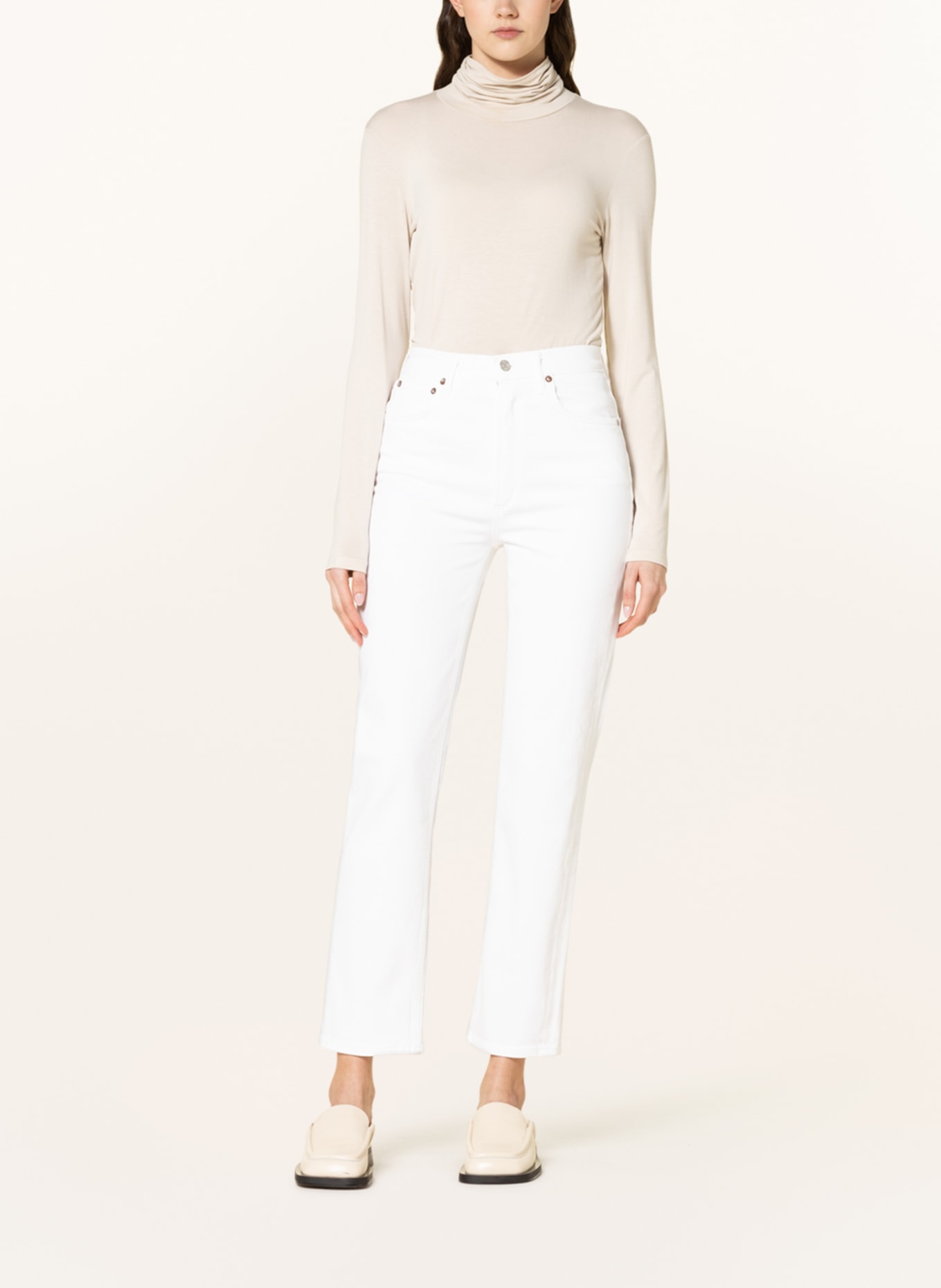 AGOLDE Straight jeans STOVEPIPE, Color: WHITE (Image 2)