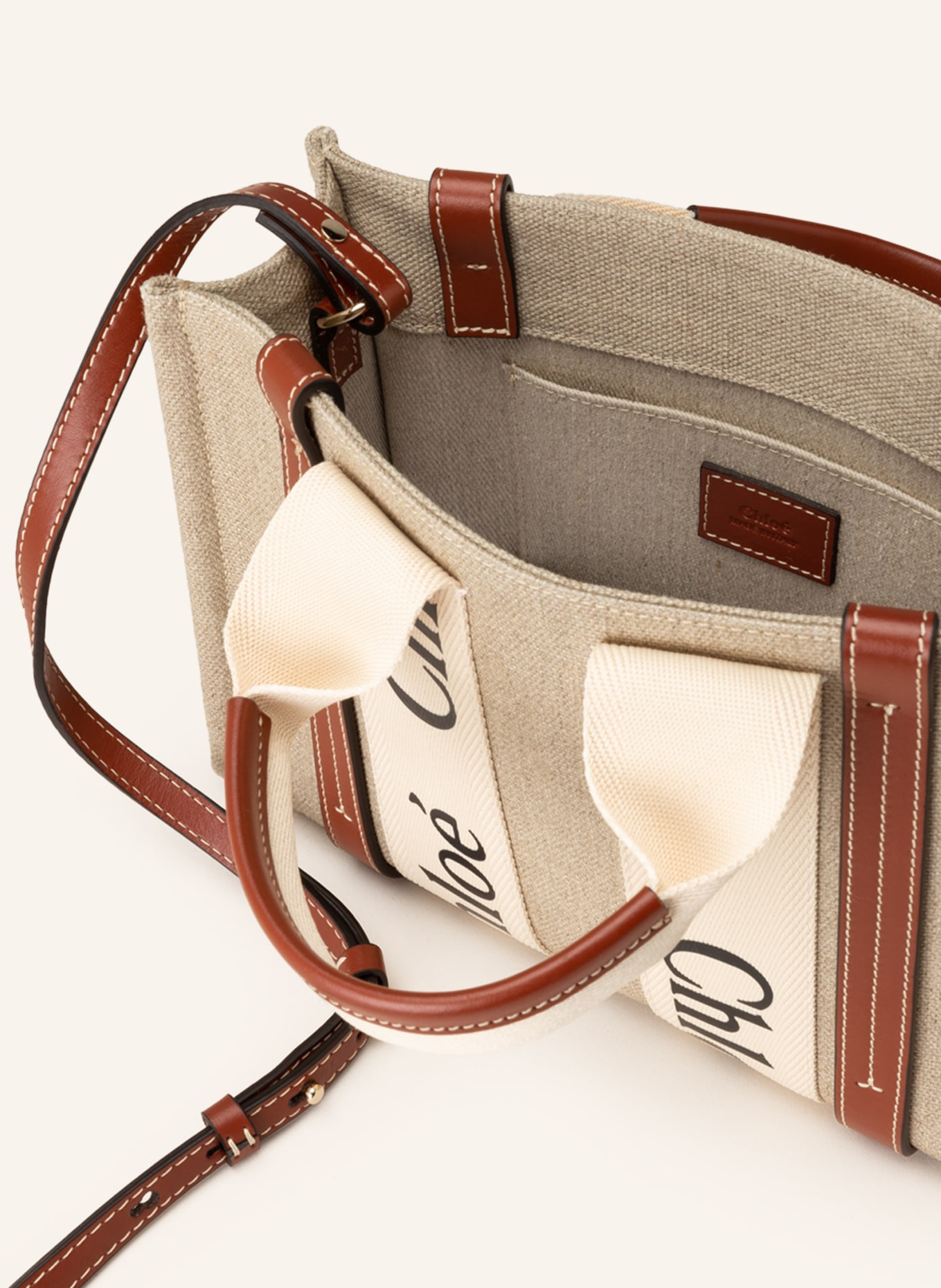 Chloé Crossbody bag, Color: WHITE/BROWN (Image 3)