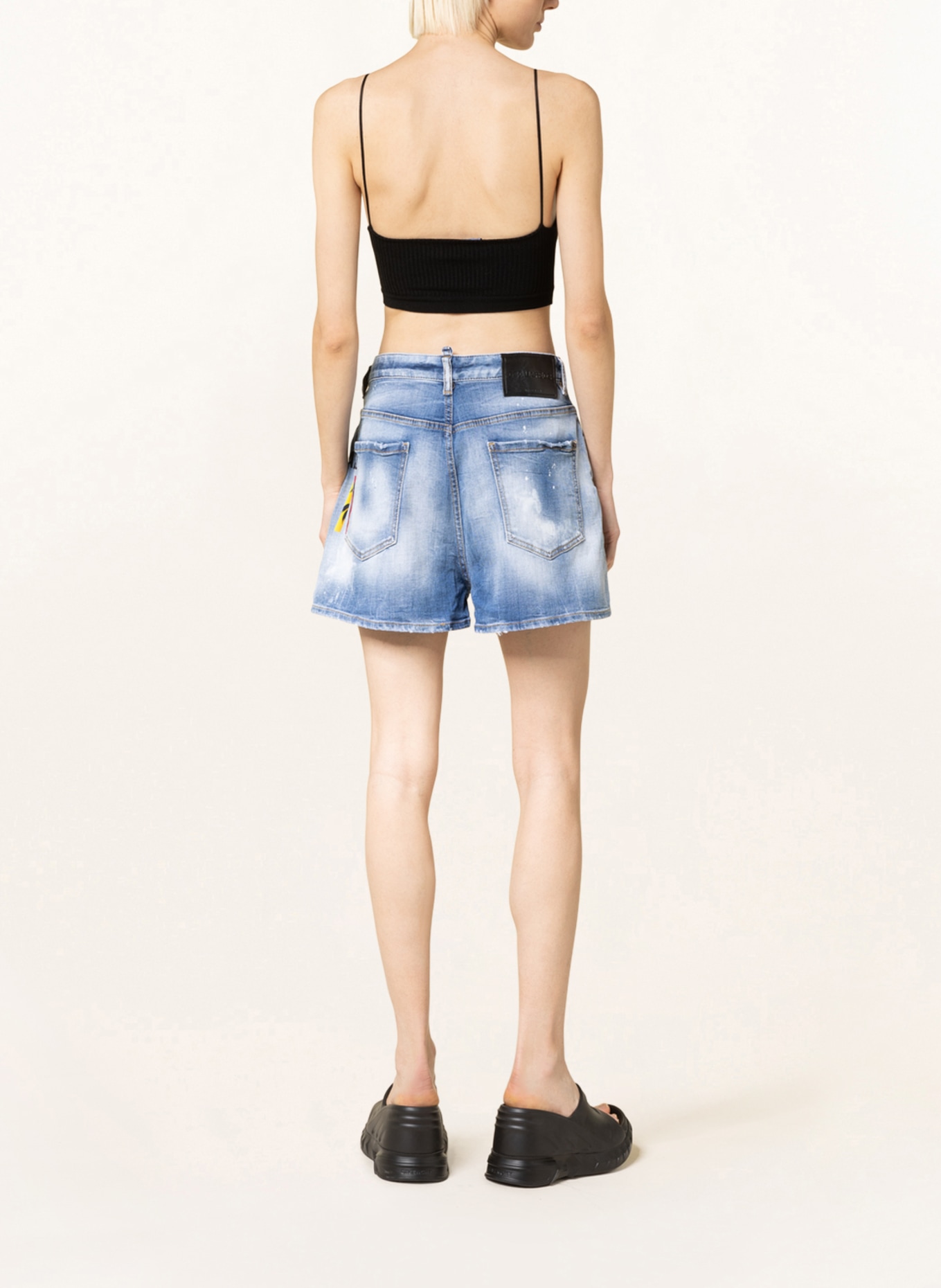 DSQUARED2 Denim shorts SUNSET BAGGY, Color: 470 BLUE NAVY (Image 3)