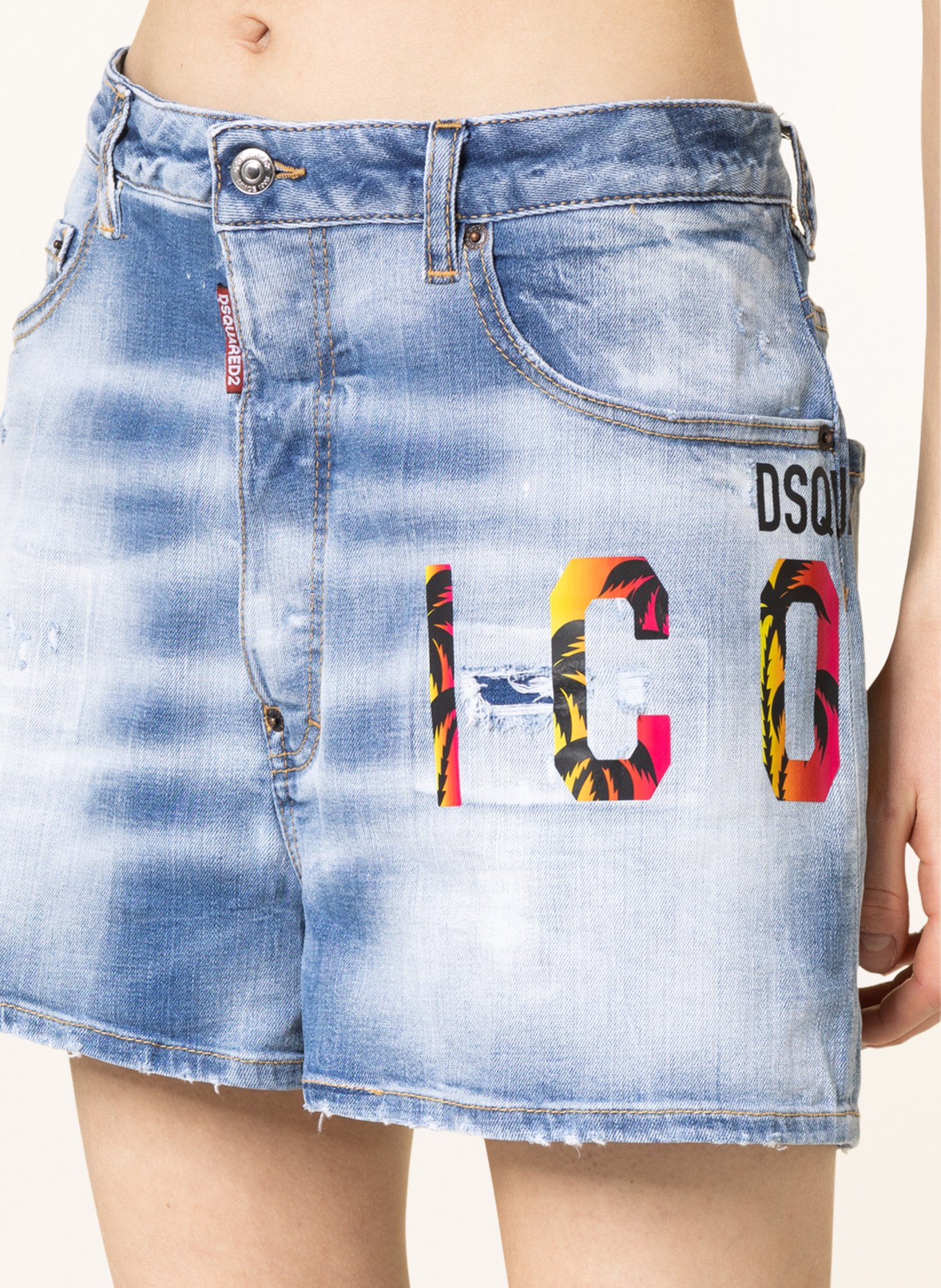 DSQUARED2 Denim shorts SUNSET BAGGY, Color: 470 BLUE NAVY (Image 5)
