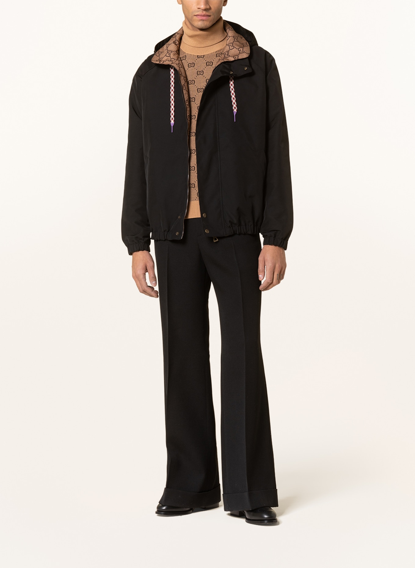 GUCCI Reversible jacket, Color: BLACK/ CAMEL (Image 3)