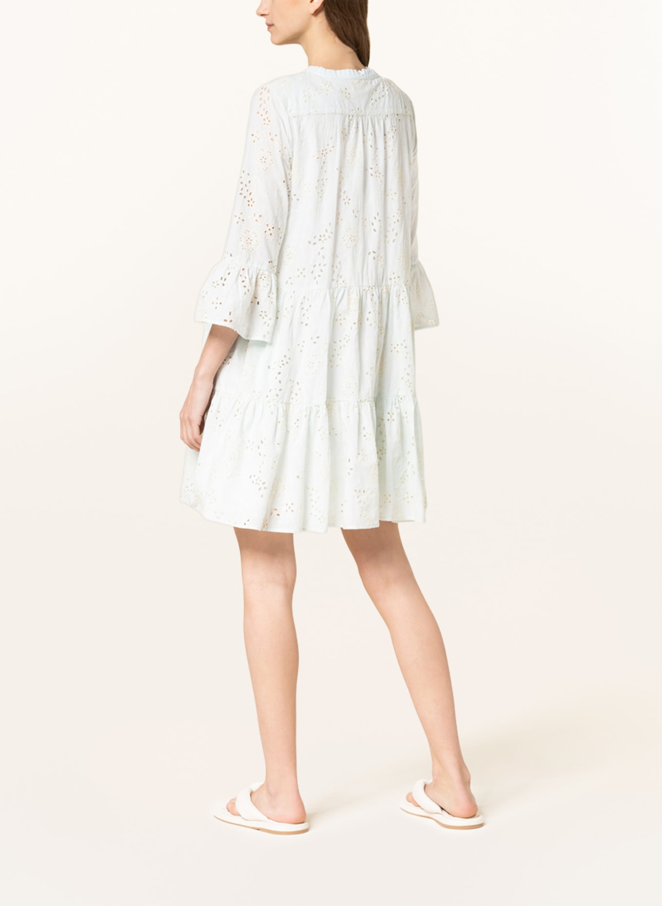 TRUE RELIGION Dress with broderie anglaise, Color: MINT/ ECRU (Image 3)
