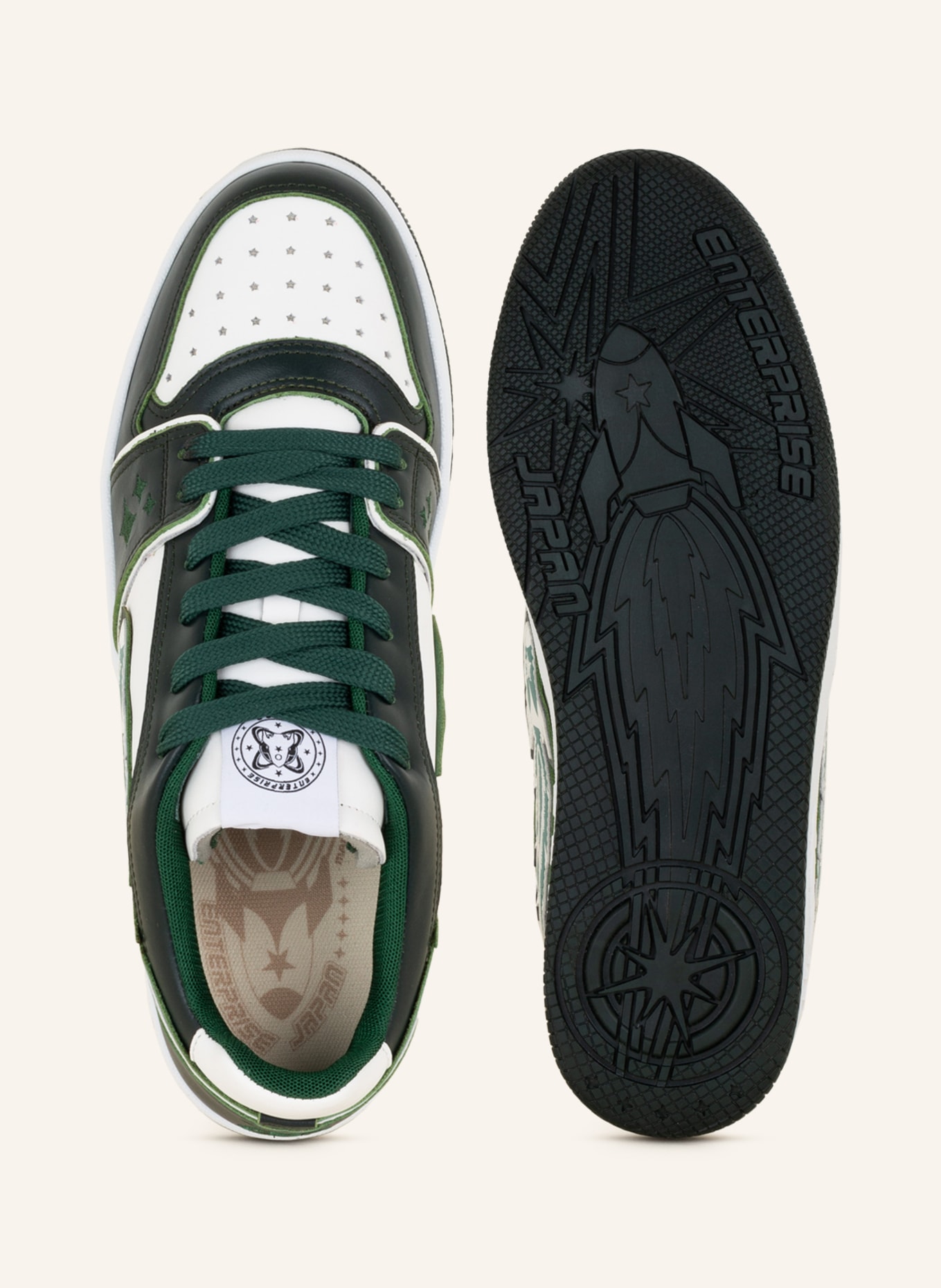 ENTERPRISE JAPAN Sneakers EJ ROCKET, Color: DARK GREEN/ WHITE (Image 5)