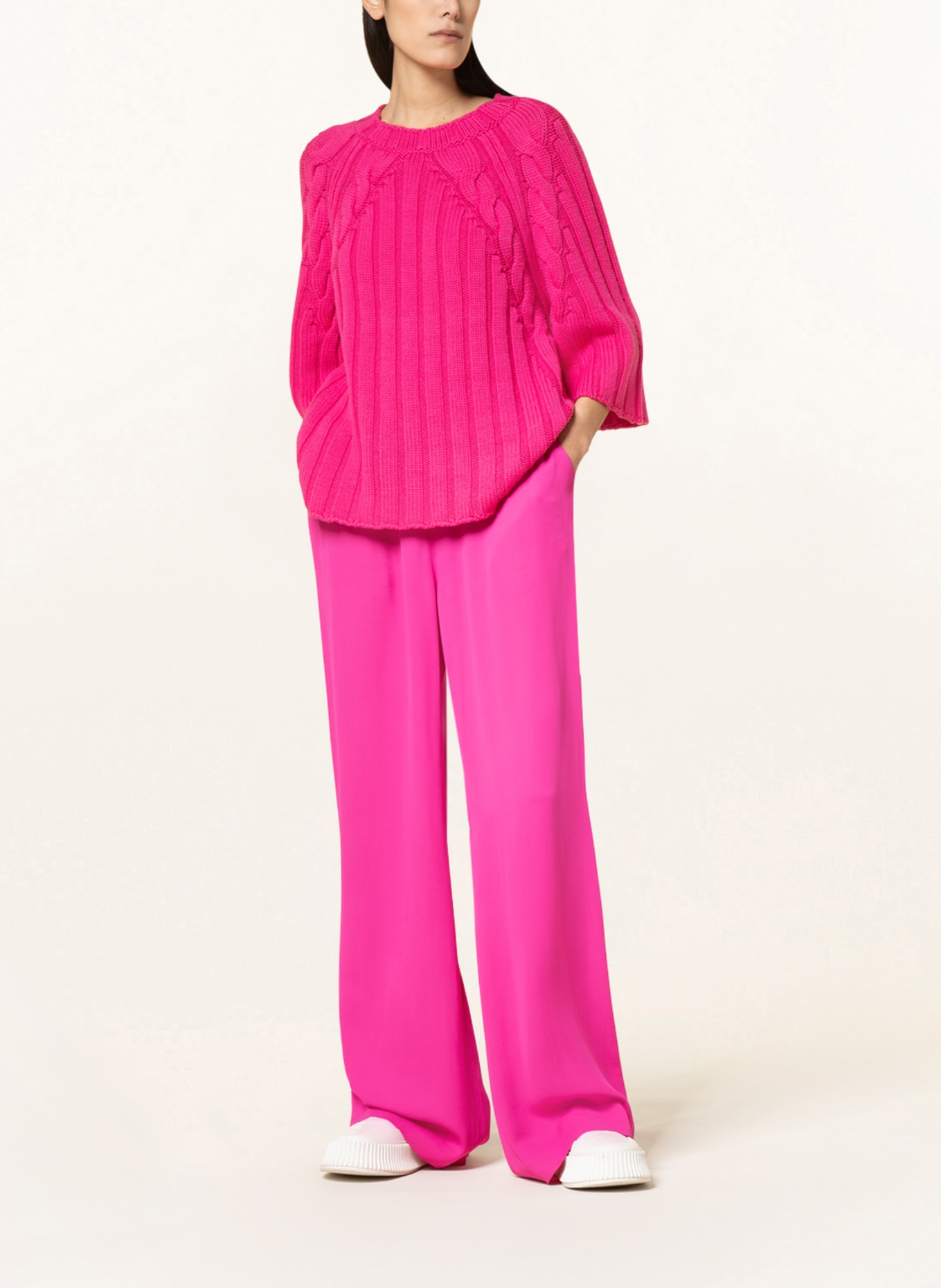 FABIANA FILIPPI Spodnie marlena, Kolor: MOCNORÓŻOWY (Obrazek 2)