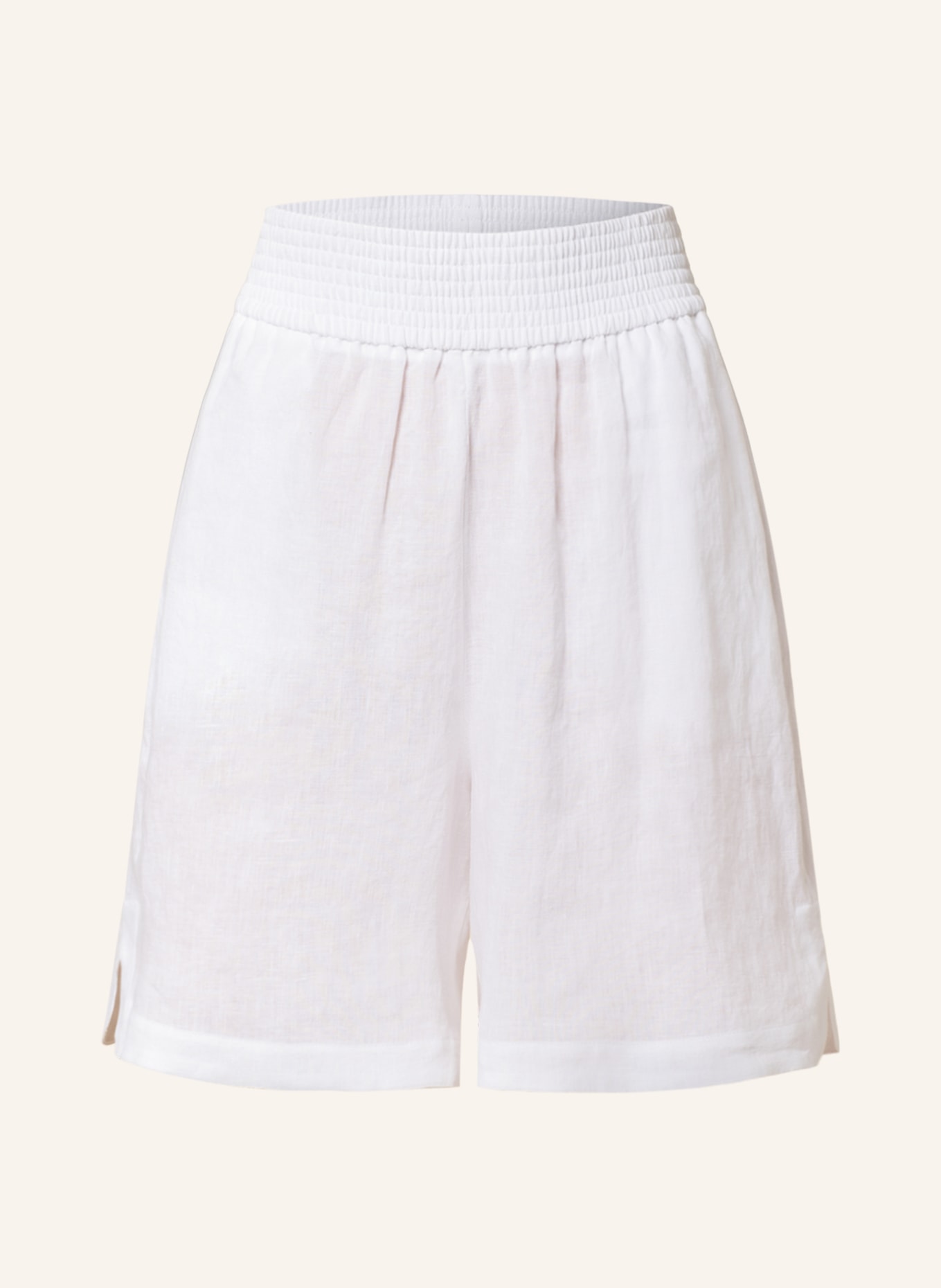 FABIANA FILIPPI Linen shorts, Color: WHITE (Image 1)
