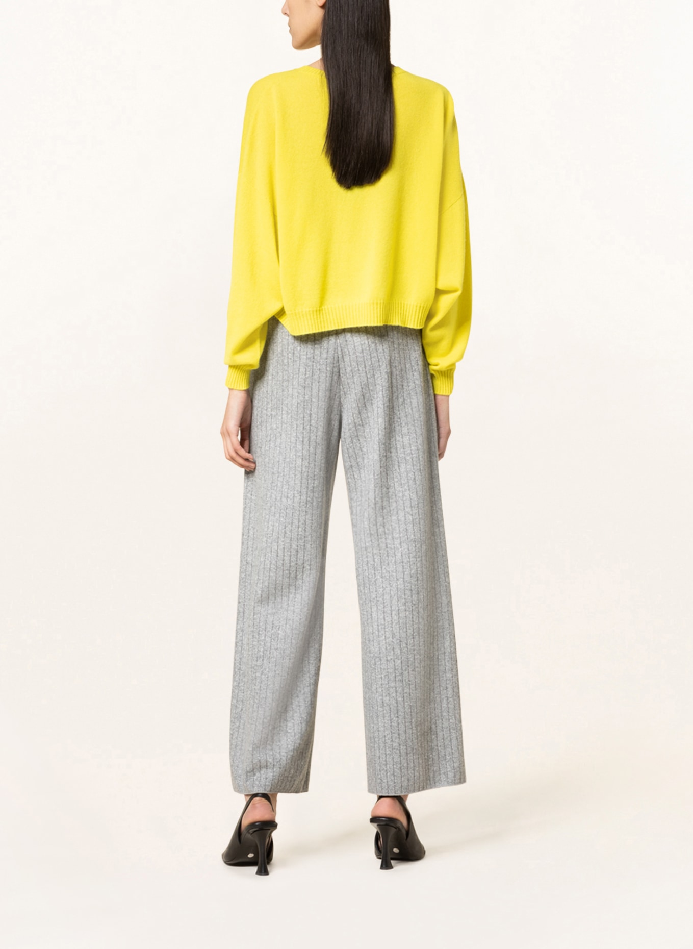 FABIANA FILIPPI Cashmere-Pullover mit Schmucksteinen, Farbe: GELB (Bild 3)