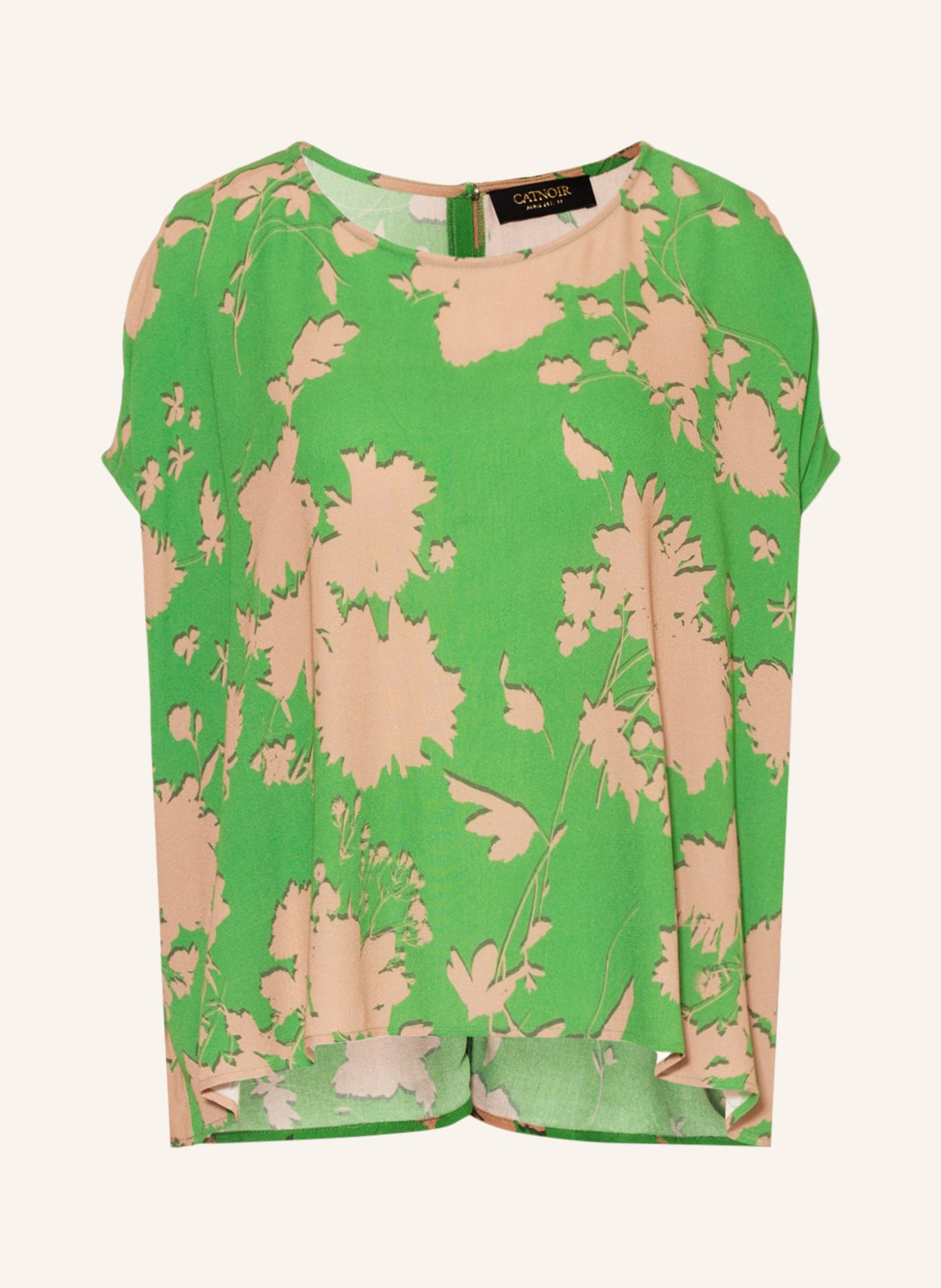 CATNOIR Shirt blouse, Color: GREEN/ BEIGE (Image 1)