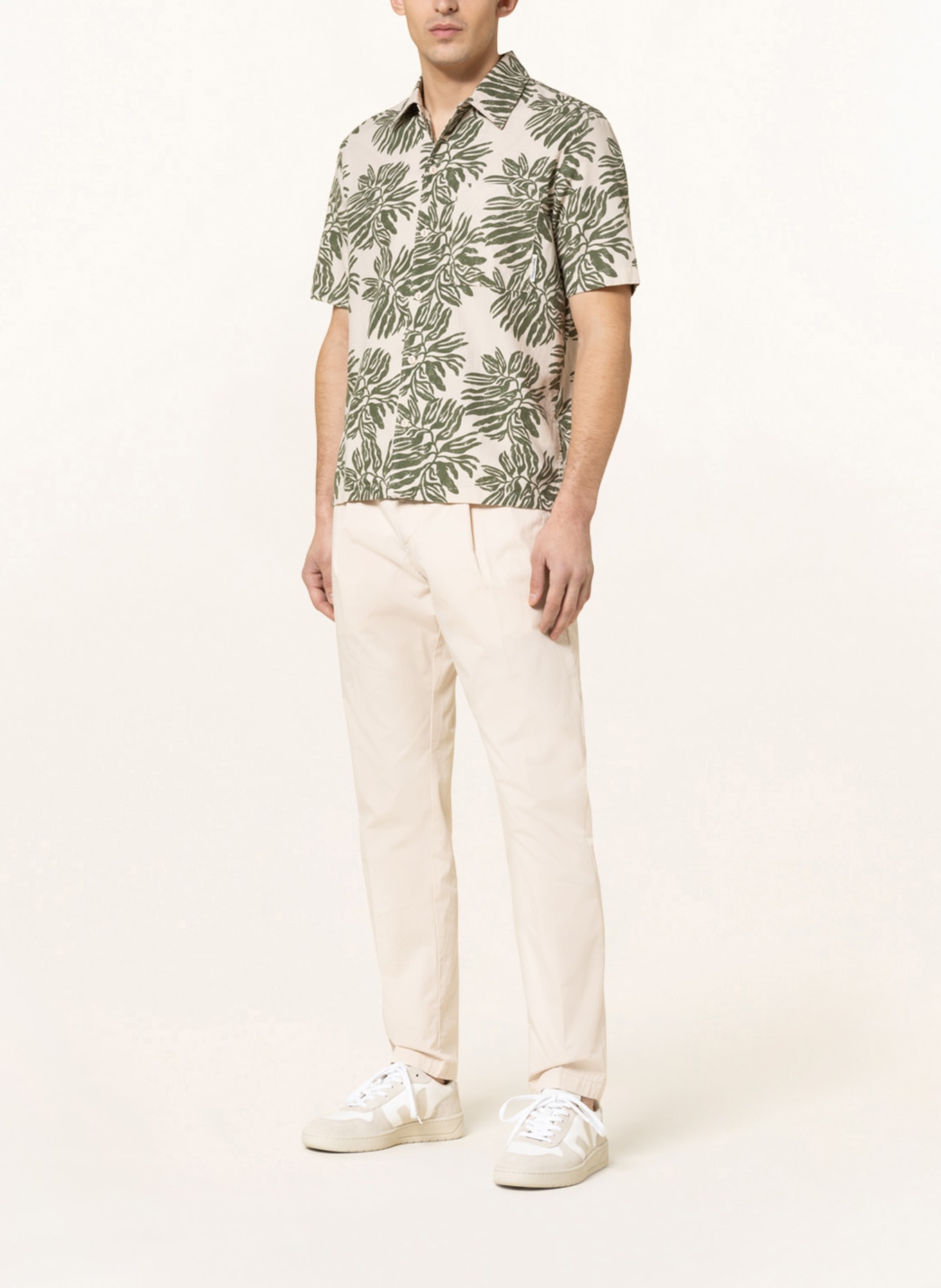 Marc O'Polo Short sleeve shirt regular fit, Color: OLIVE (Image 2)