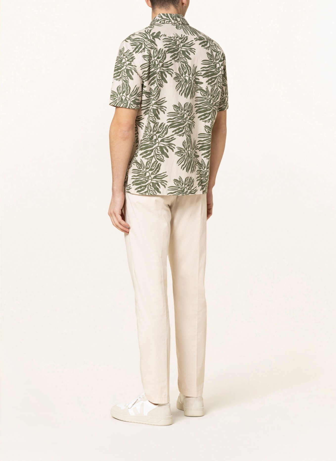 Marc O'Polo Short sleeve shirt regular fit, Color: OLIVE (Image 3)