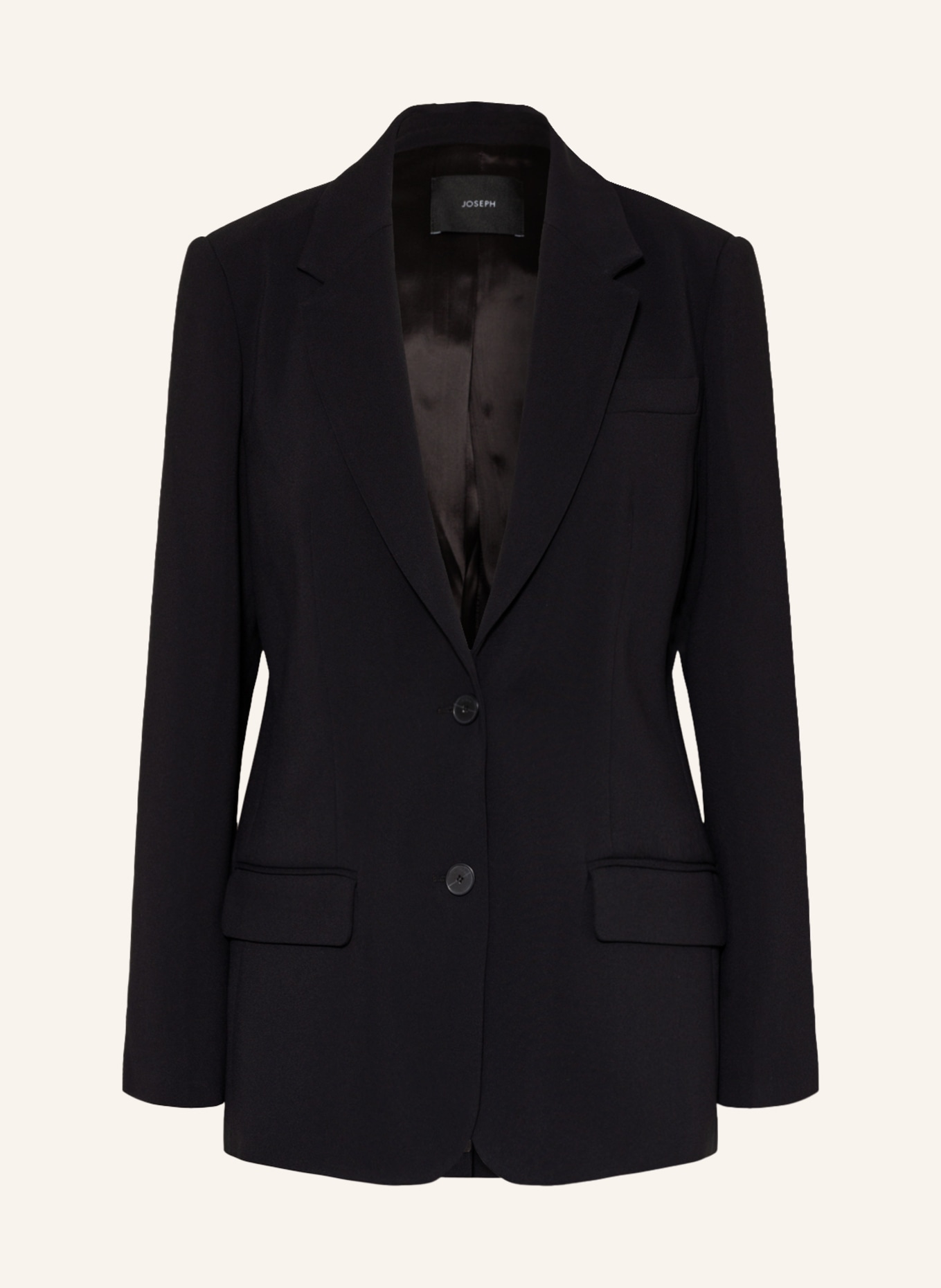 JOSEPH Long blazer CADY, Color: BLACK (Image 1)