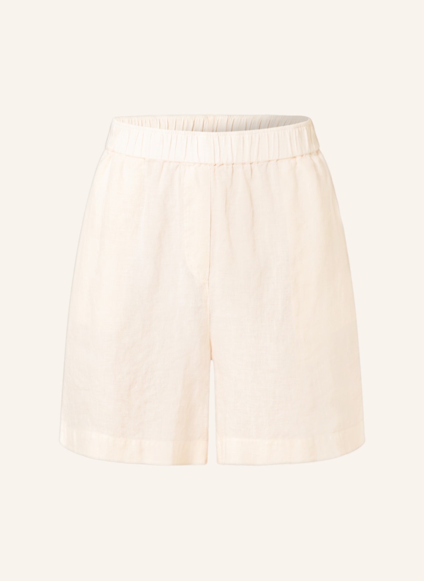 MOS MOSH Linen shorts EMMI, Color: NUDE (Image 1)