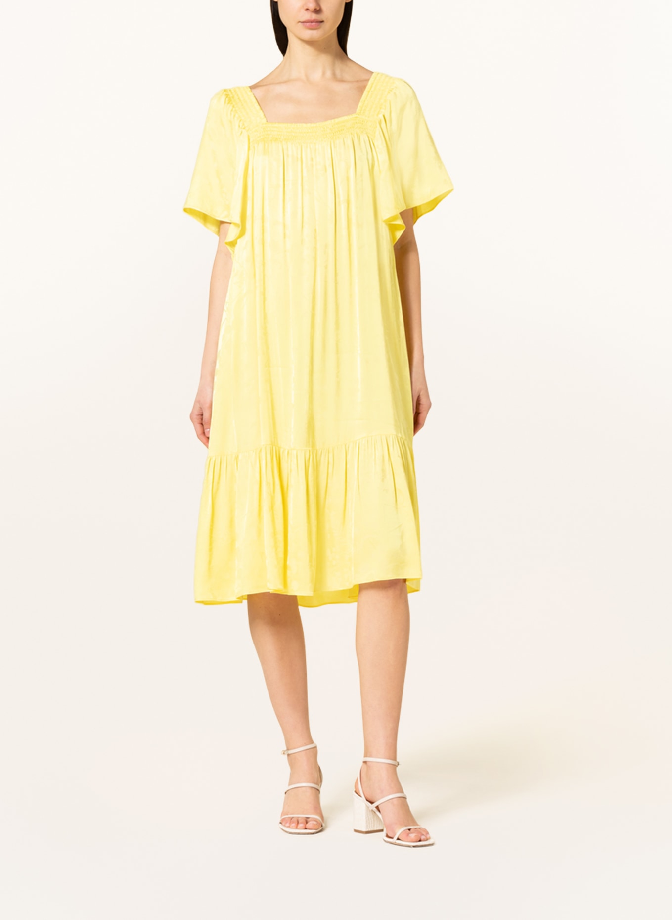 MOS MOSH Jacquard-Kleid DARYNA, Farbe: GELB (Bild 2)