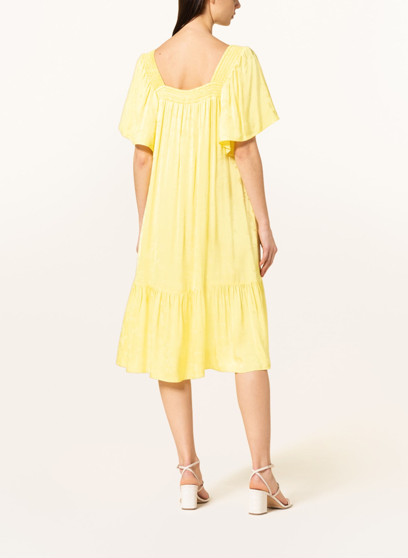 MOS MOSH Jacquard-Kleid DARYNA, Farbe: GELB (Bild 3)