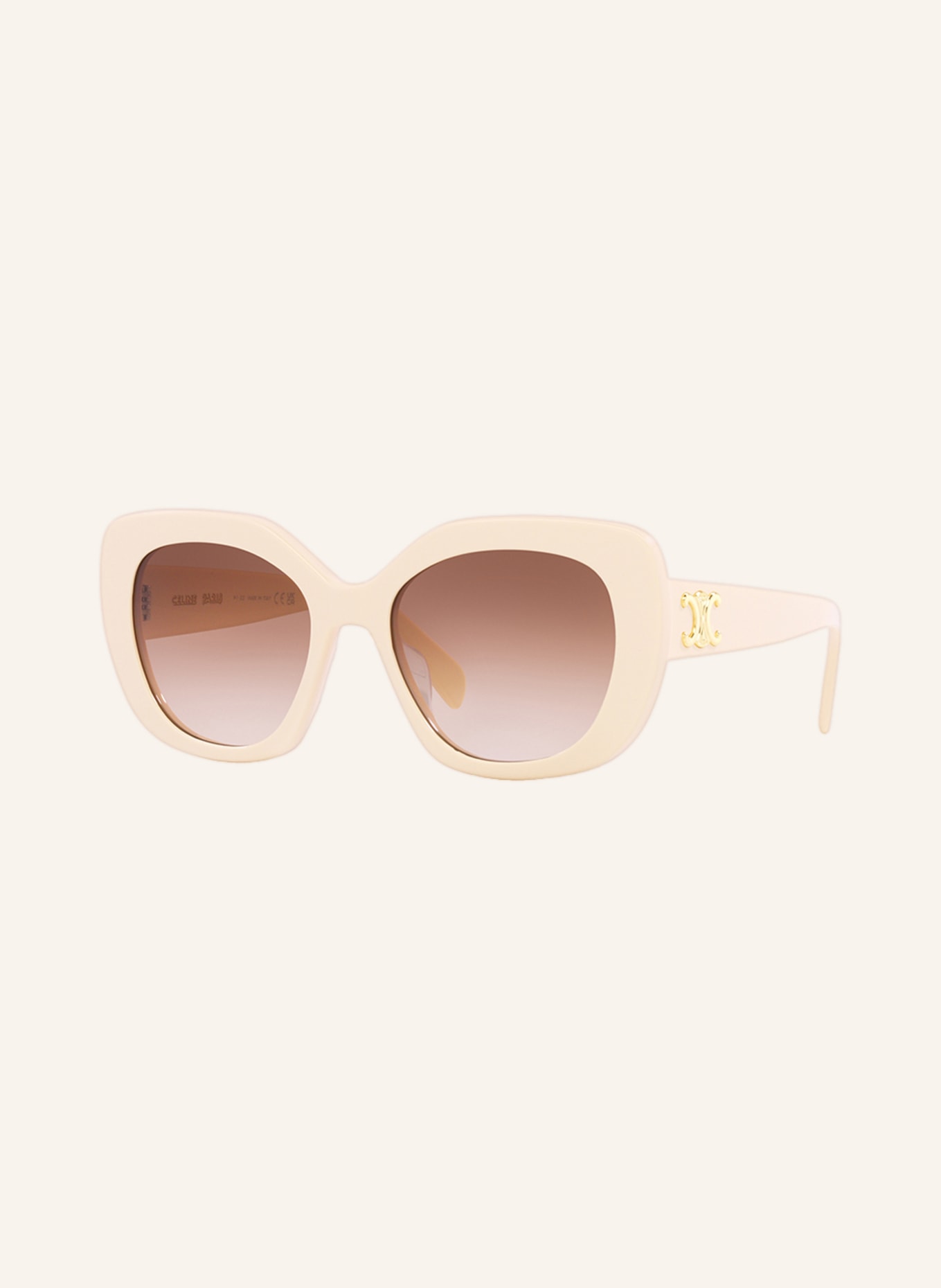 CELINE Sunglasses CL40226U, Color: 3100D1 CREAM/ BROWN GRADIENT (Image 1)