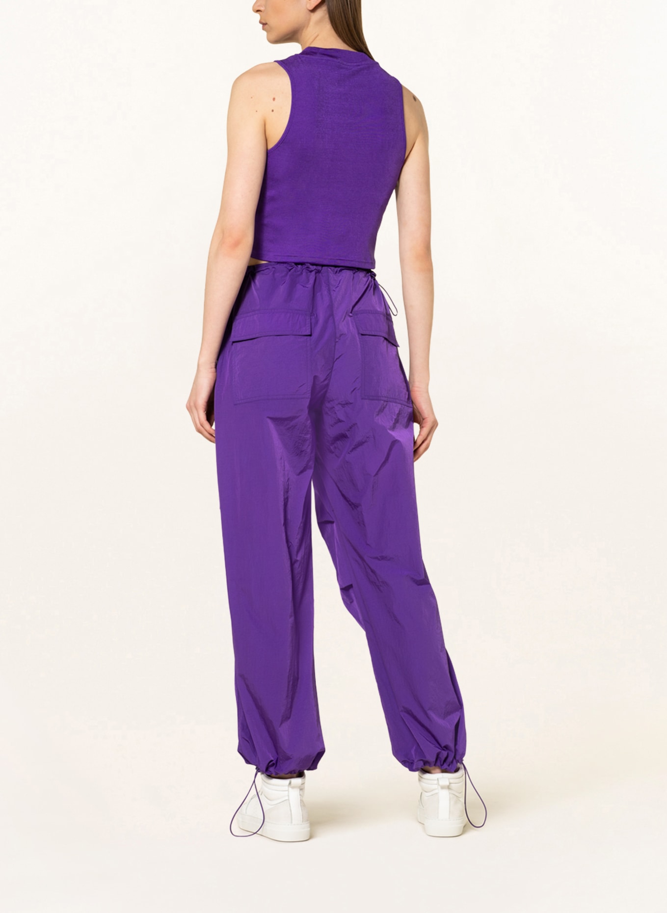 TOMMY JEANS Cropped top, Color: PURPLE (Image 3)