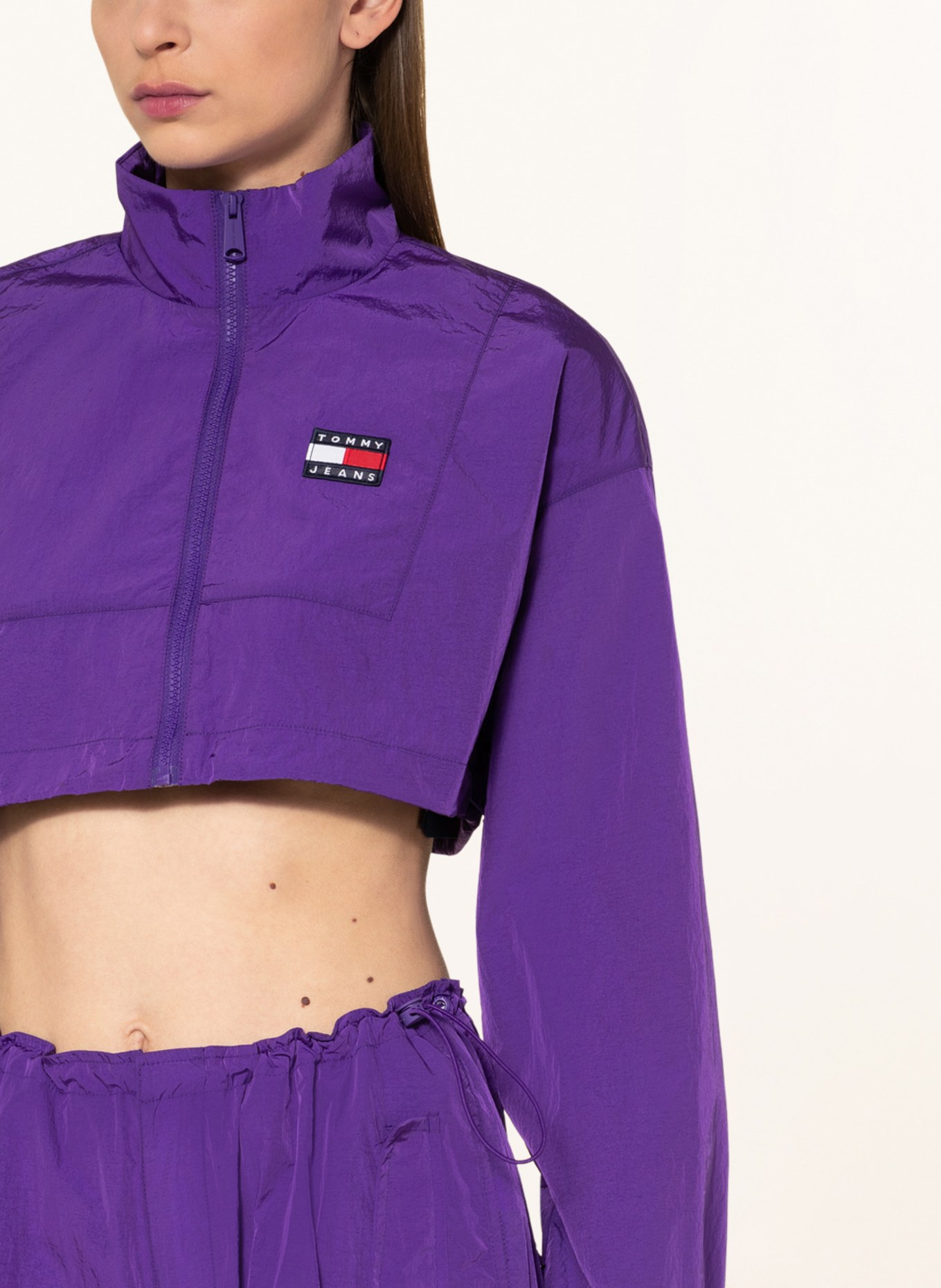 TOMMY JEANS Cropped jacket, Color: PURPLE (Image 4)