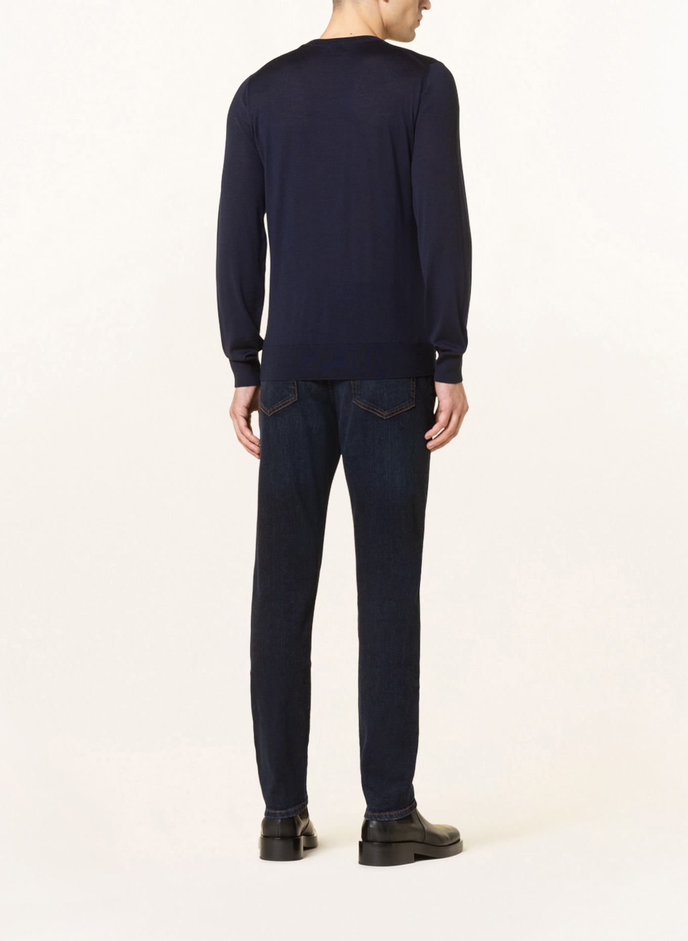 Brioni Cashmere-Pullover mit Seide, Farbe: DUNKELBLAU (Bild 3)