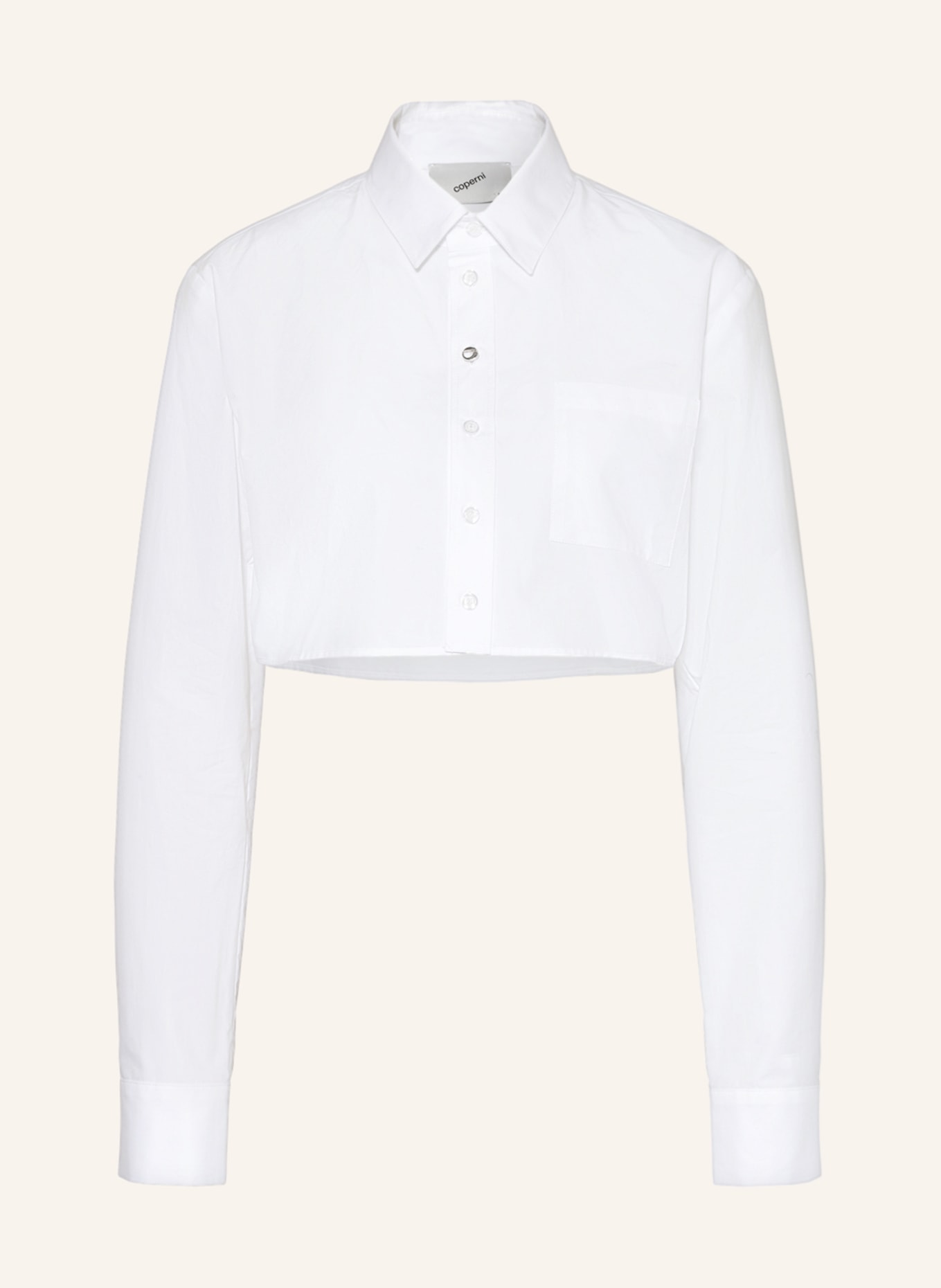 coperni Cropped shirt blouse, Color: WHITE (Image 1)