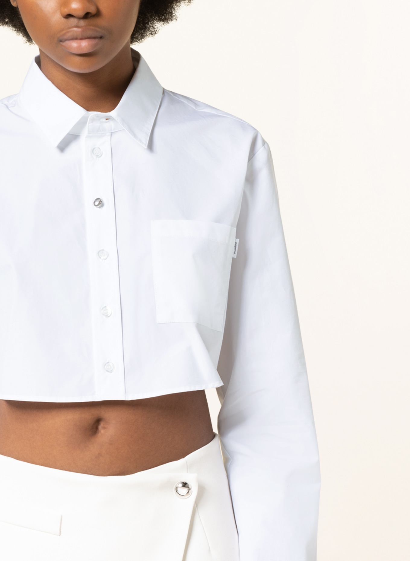 coperni Cropped shirt blouse, Color: WHITE (Image 4)
