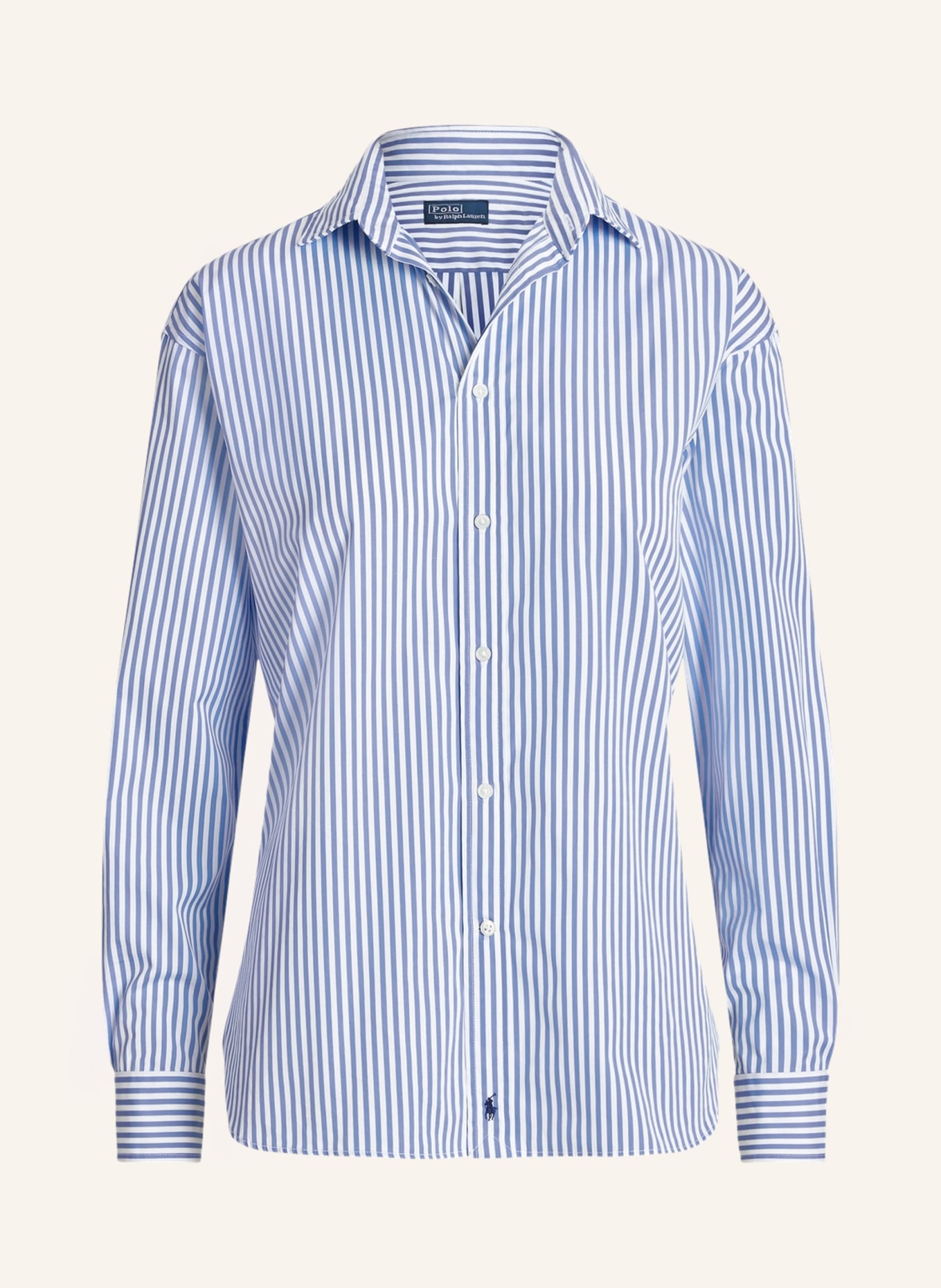 POLO RALPH LAUREN Shirt blouse, Color: WHITE/ LIGHT BLUE (Image 1)