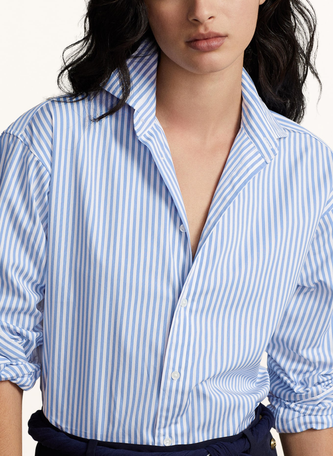 POLO RALPH LAUREN Shirt blouse, Color: WHITE/ LIGHT BLUE (Image 4)