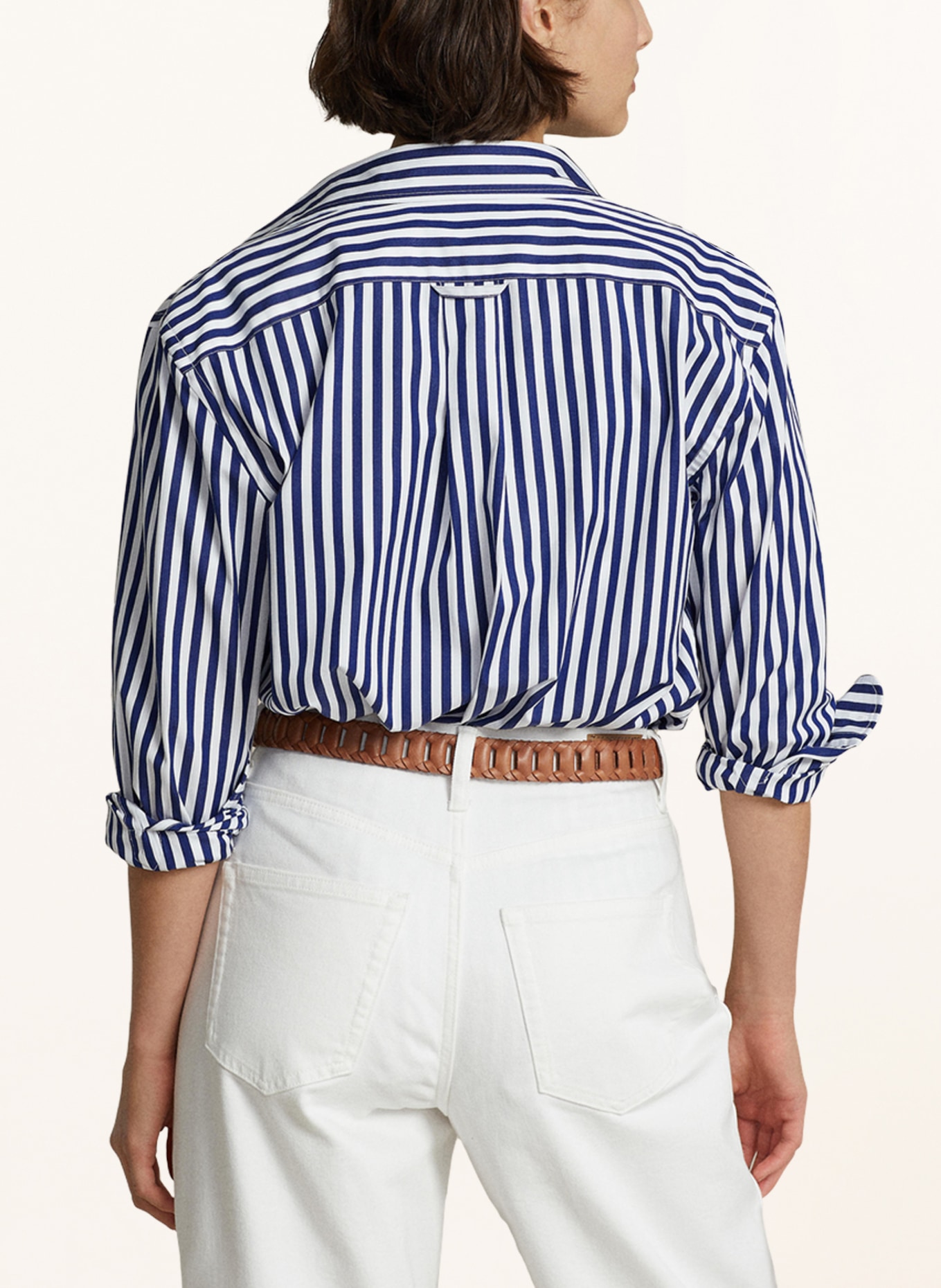 POLO RALPH LAUREN Shirt blouse, Color: WHITE/ DARK BLUE (Image 3)