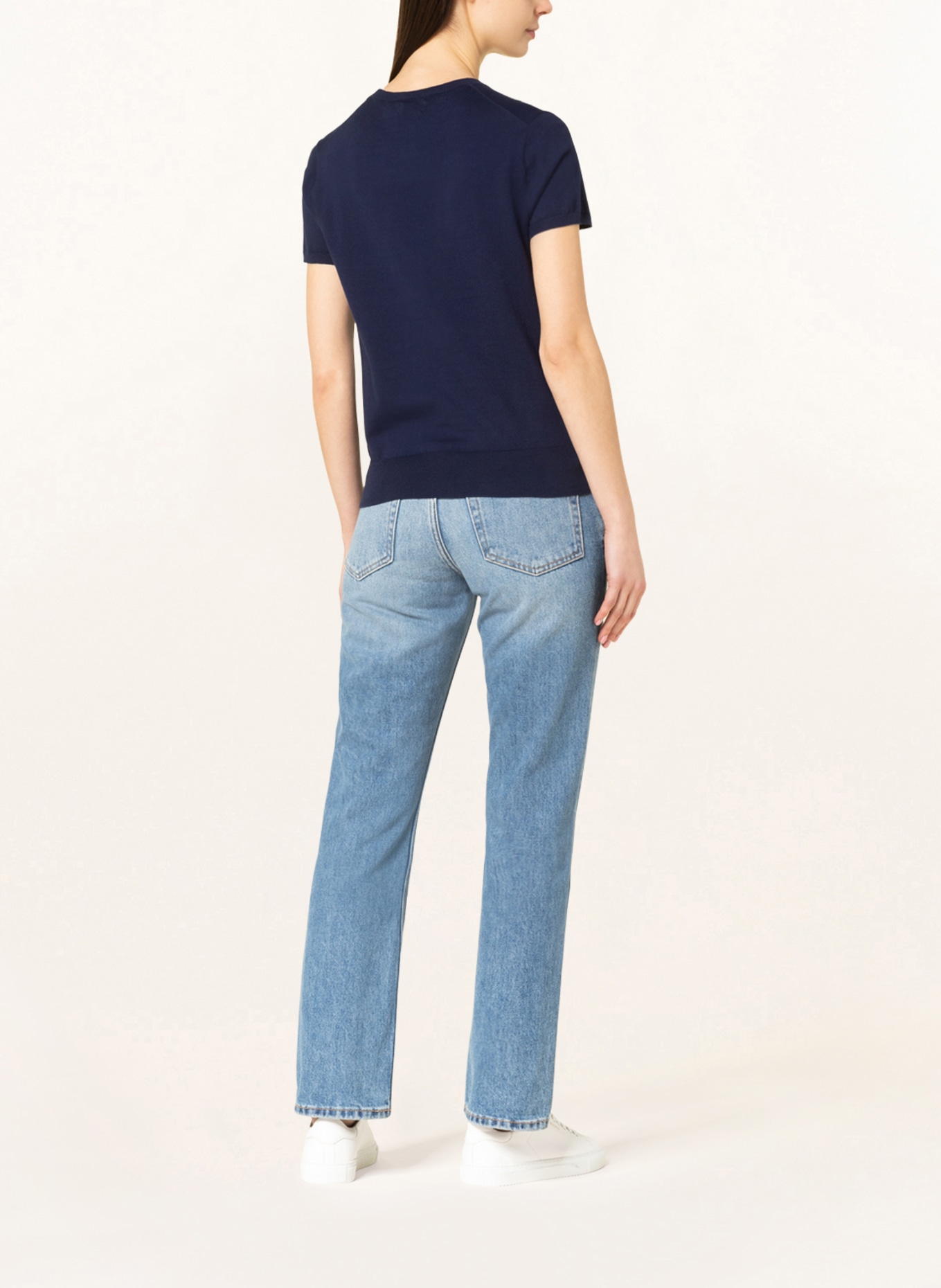 POLO RALPH LAUREN Strickshirt: DUNKELBLAU