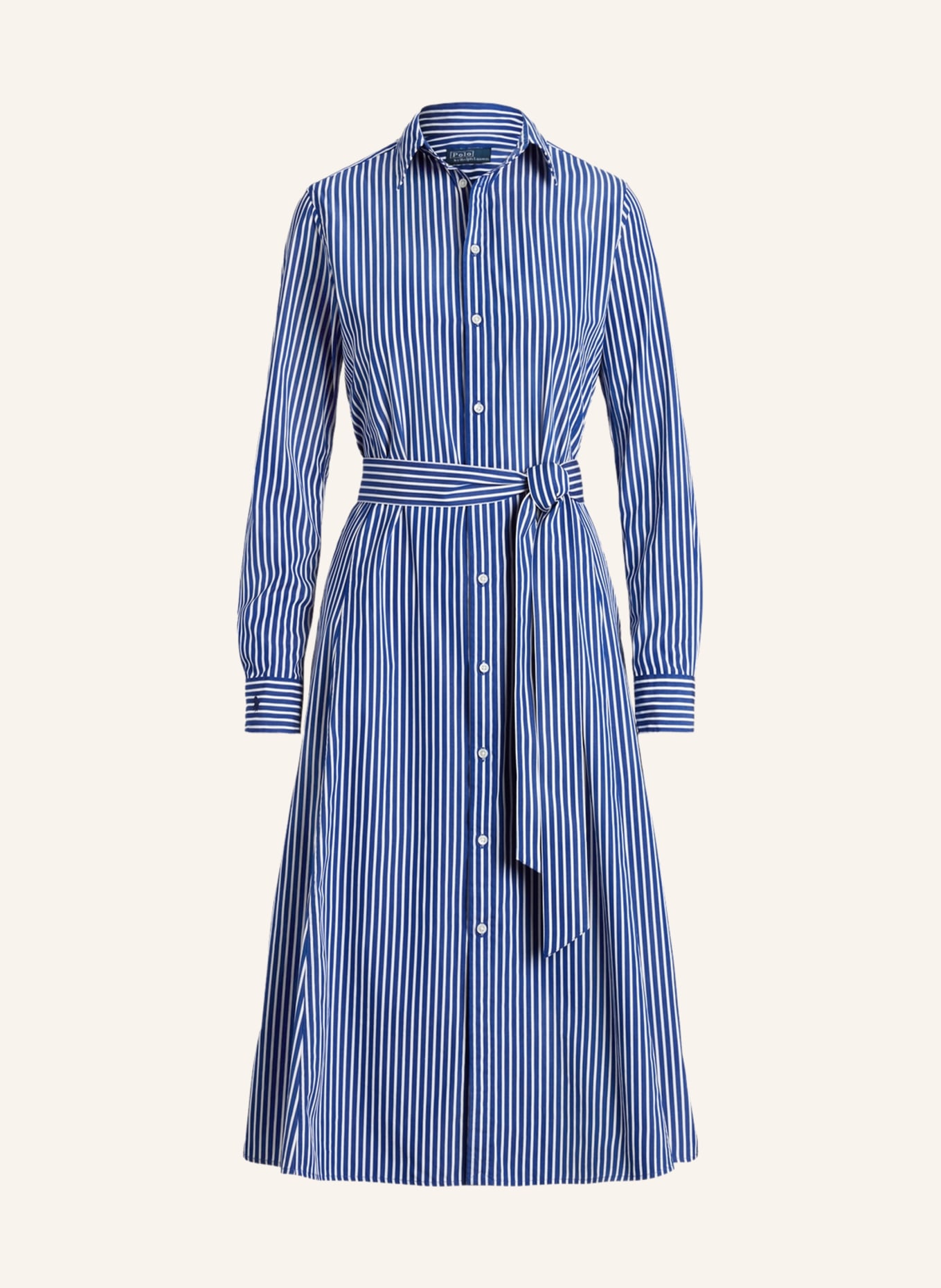 POLO RALPH LAUREN Shirt dress, Color: WHITE/ DARK BLUE(Image null)
