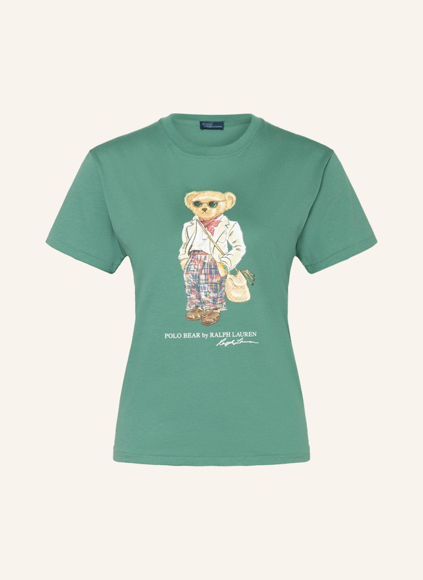 POLO RALPH LAUREN T-Shirt mit Stickereien, Farbe: HELLGRÜN (Bild 1)