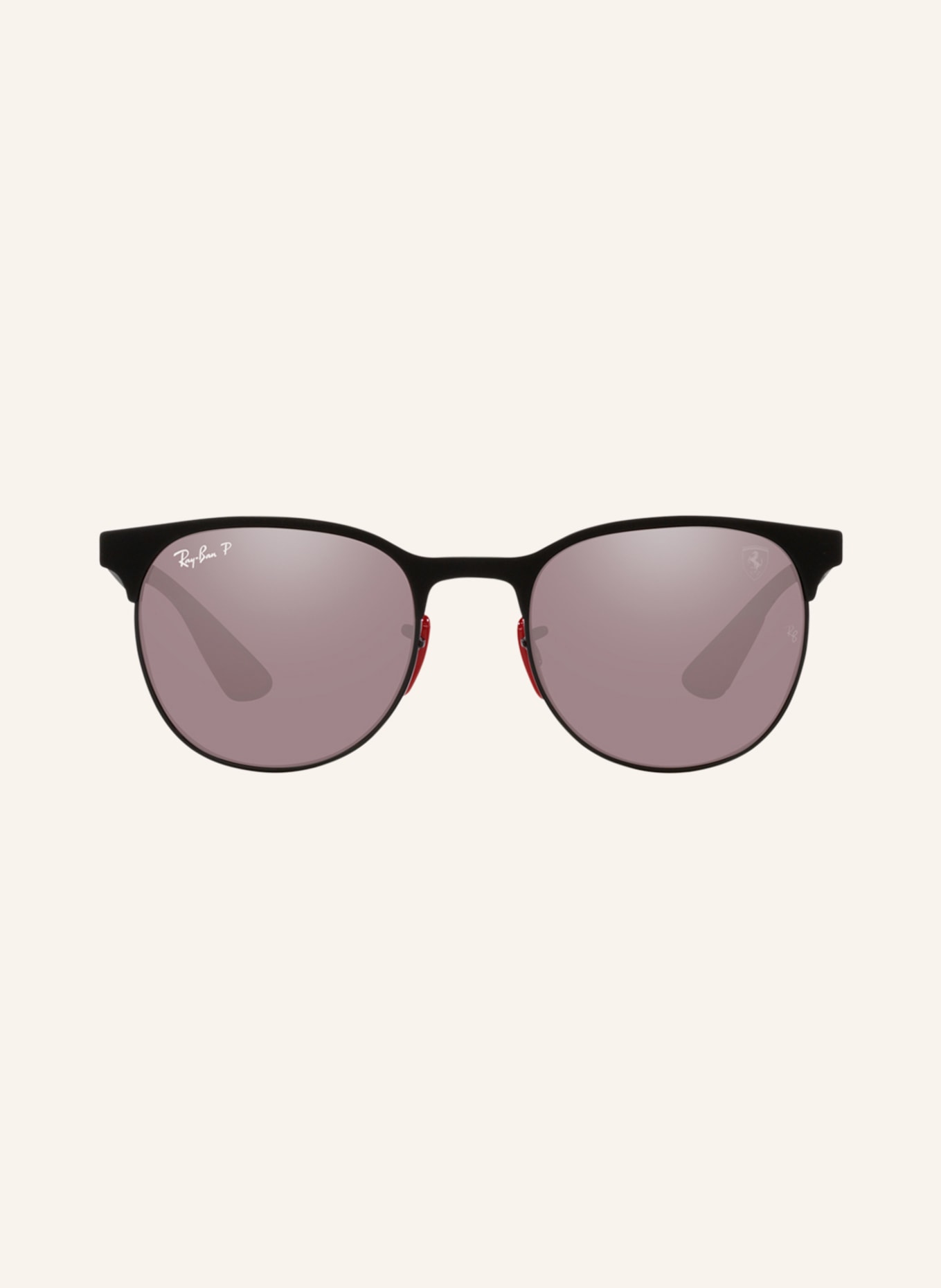 Ray-Ban Sunglasses RB8327M, Color: F041H2 - MATTE BLACK/PURPLE POLARIZED (Image 2)