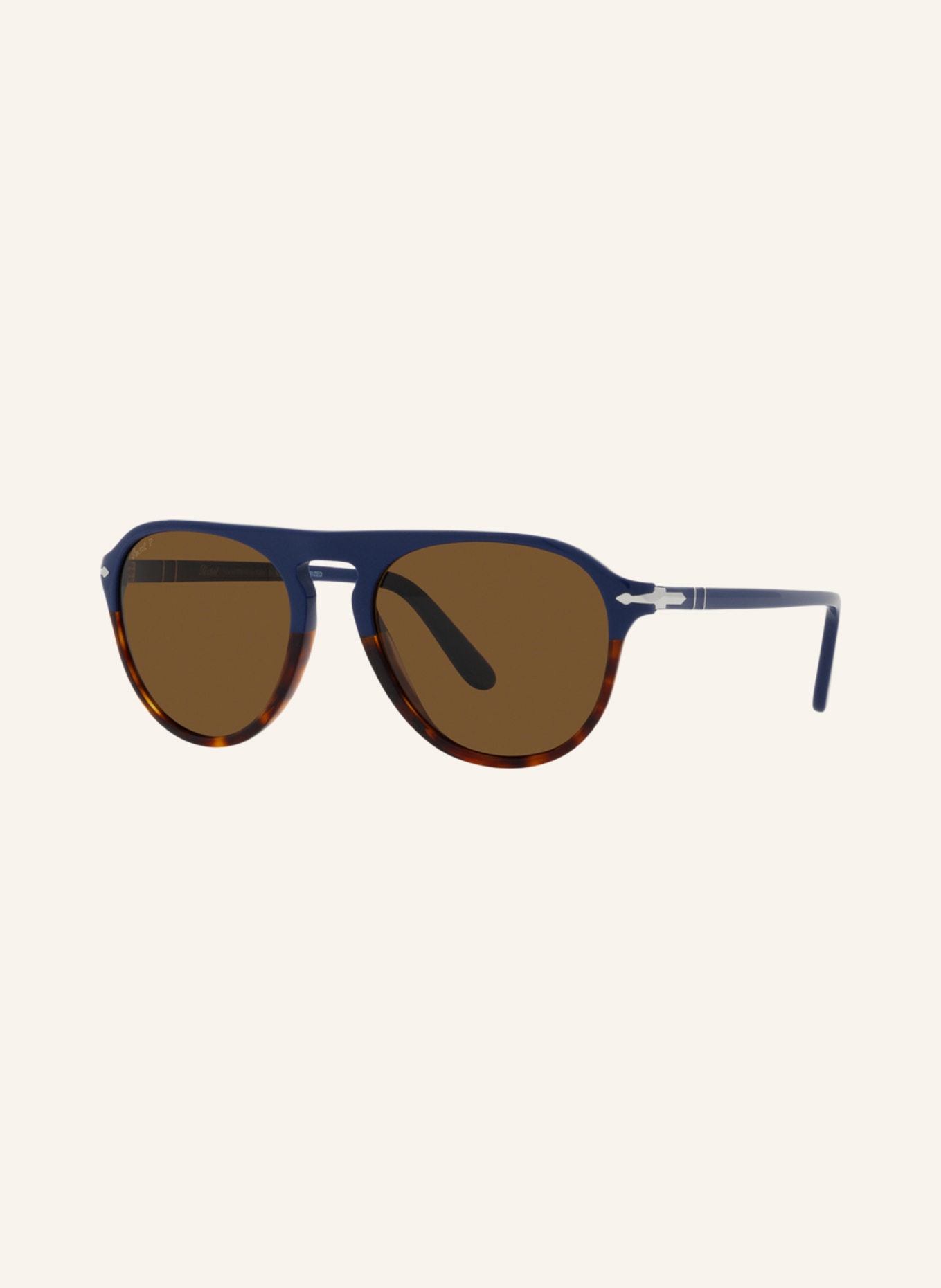 Persol Sunglasses PO3302S, Color: 117857 - BLUE/HAVANA/BROWN POLARIZED (Image 1)