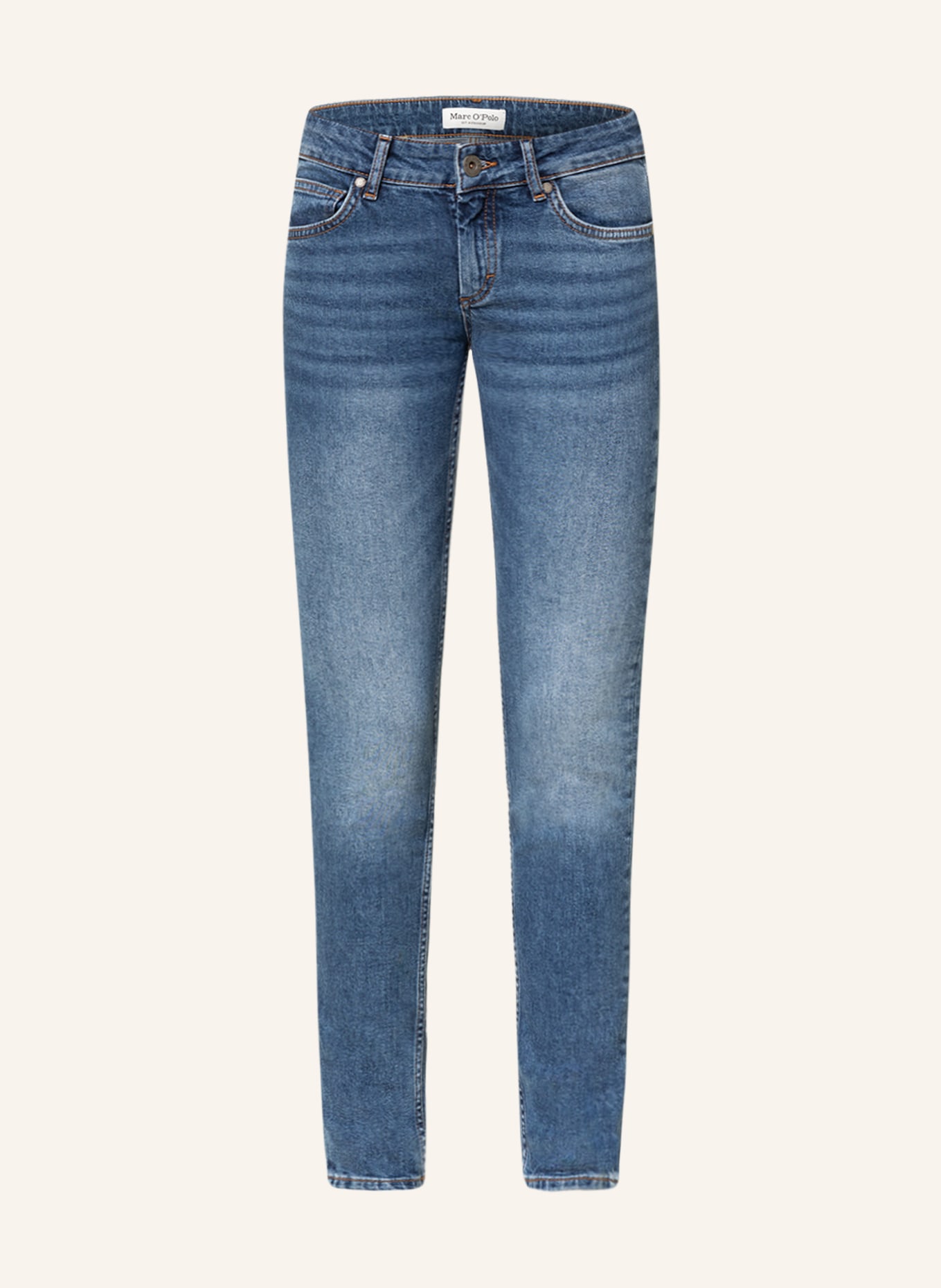Marc O'Polo Skinny Jeans SKARA, Farbe: 004 sustainable dark blue salt and (Bild 1)
