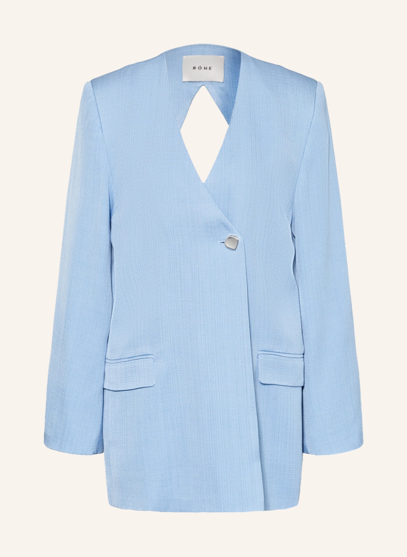 RÓHE Long blazer, Color: LIGHT BLUE (Image 1)