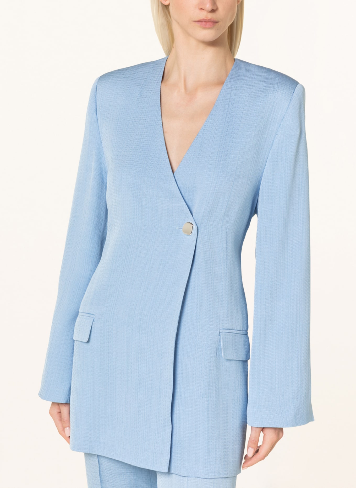 RÓHE Long blazer, Color: LIGHT BLUE (Image 4)