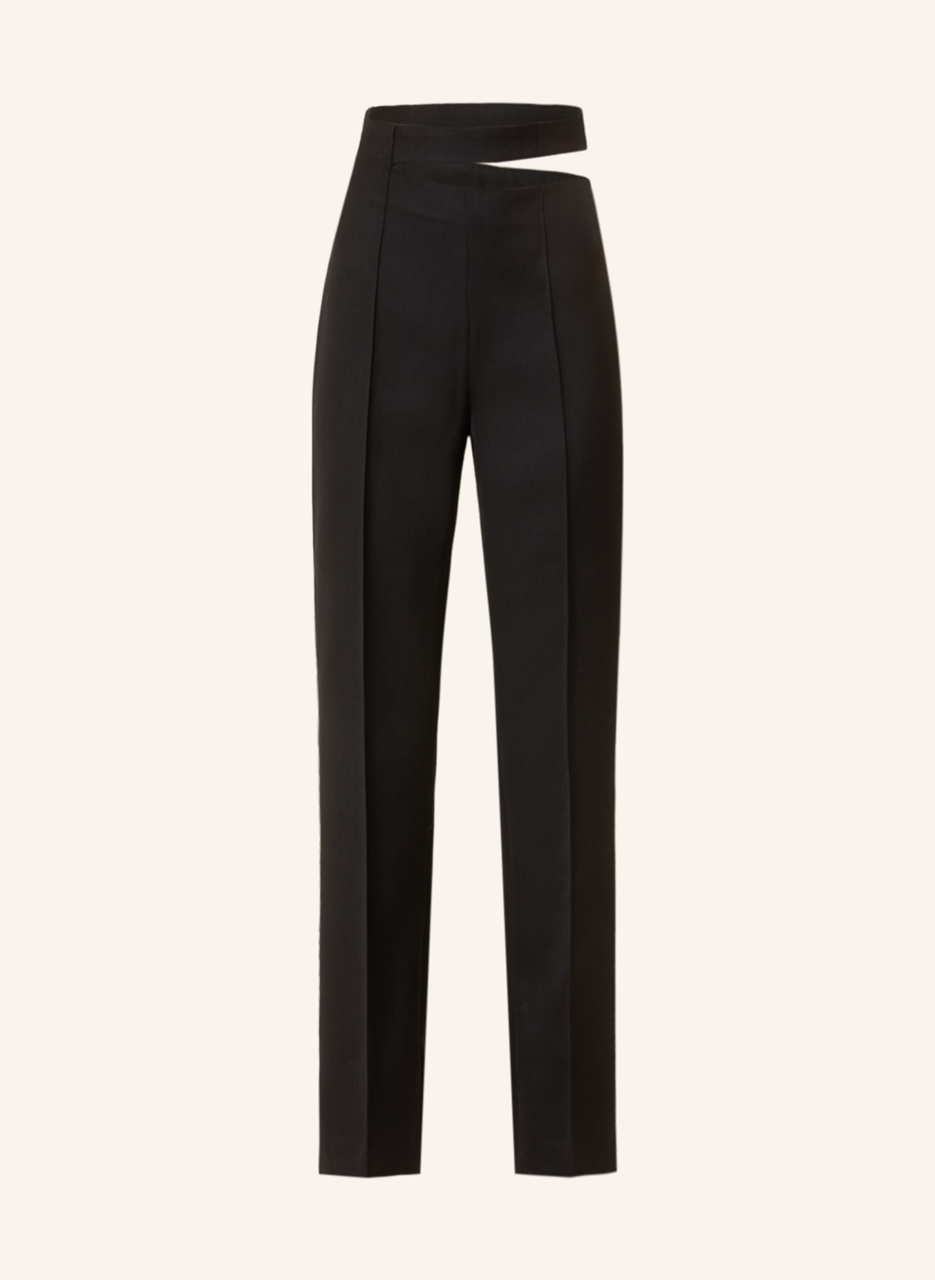 RÓHE Wide leg trousers with cut-out, Color: BLACK (Image 1)