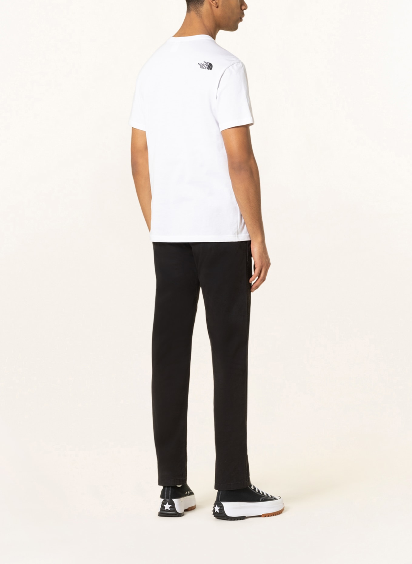 THE NORTH FACE T-shirt FINE TEE, Color: WHITE/ BLACK (Image 3)
