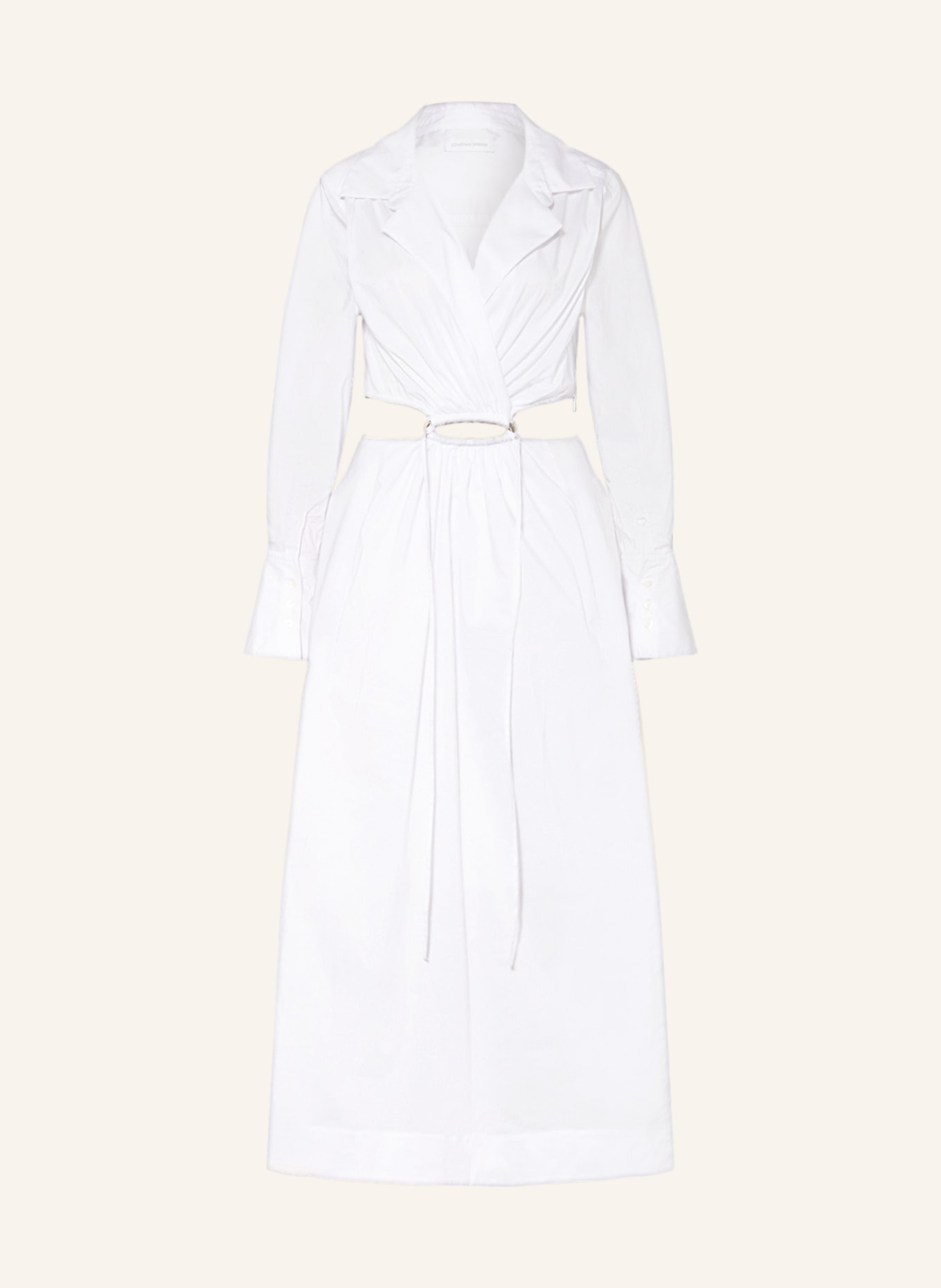 SIMKHAI Dress ALEX with cut-outs, Color: WHITE (Image 1)