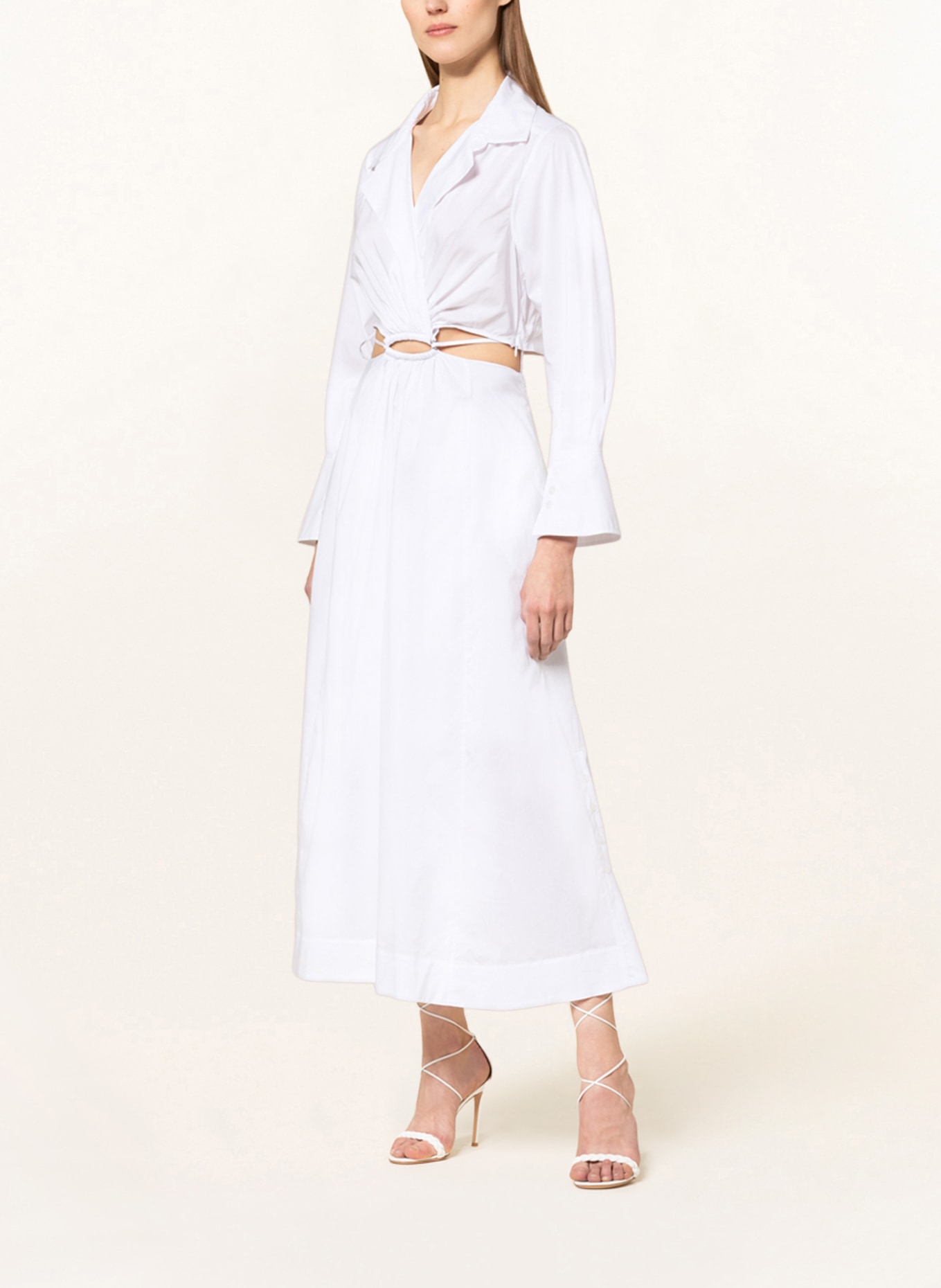 SIMKHAI Dress ALEX with cut-outs, Color: WHITE (Image 2)
