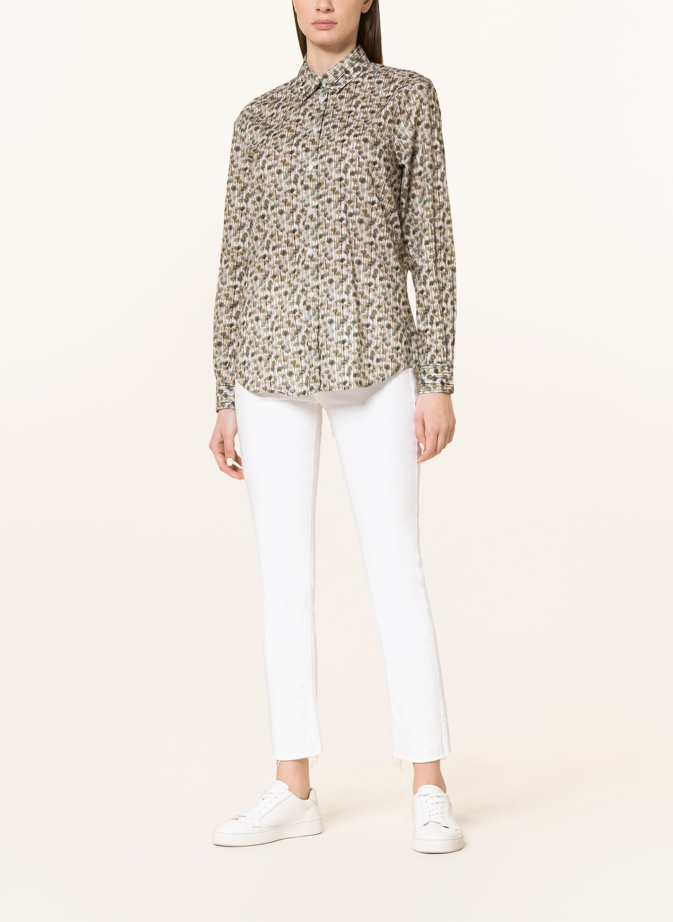 rossana diva Shirt blouse, Color: GREEN/ WHITE (Image 2)