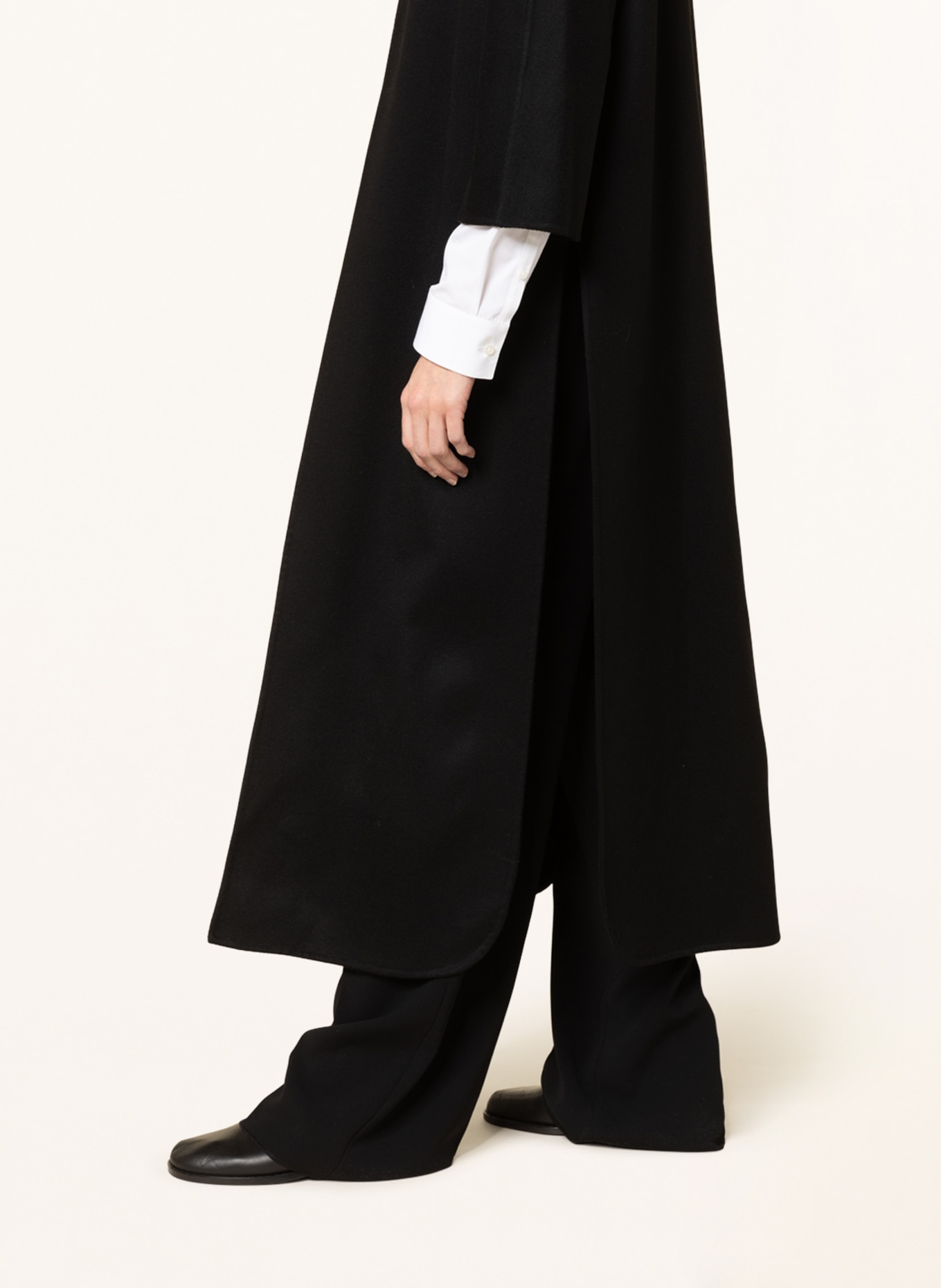 manzoni 24 Wool coat, Color: BLACK (Image 4)