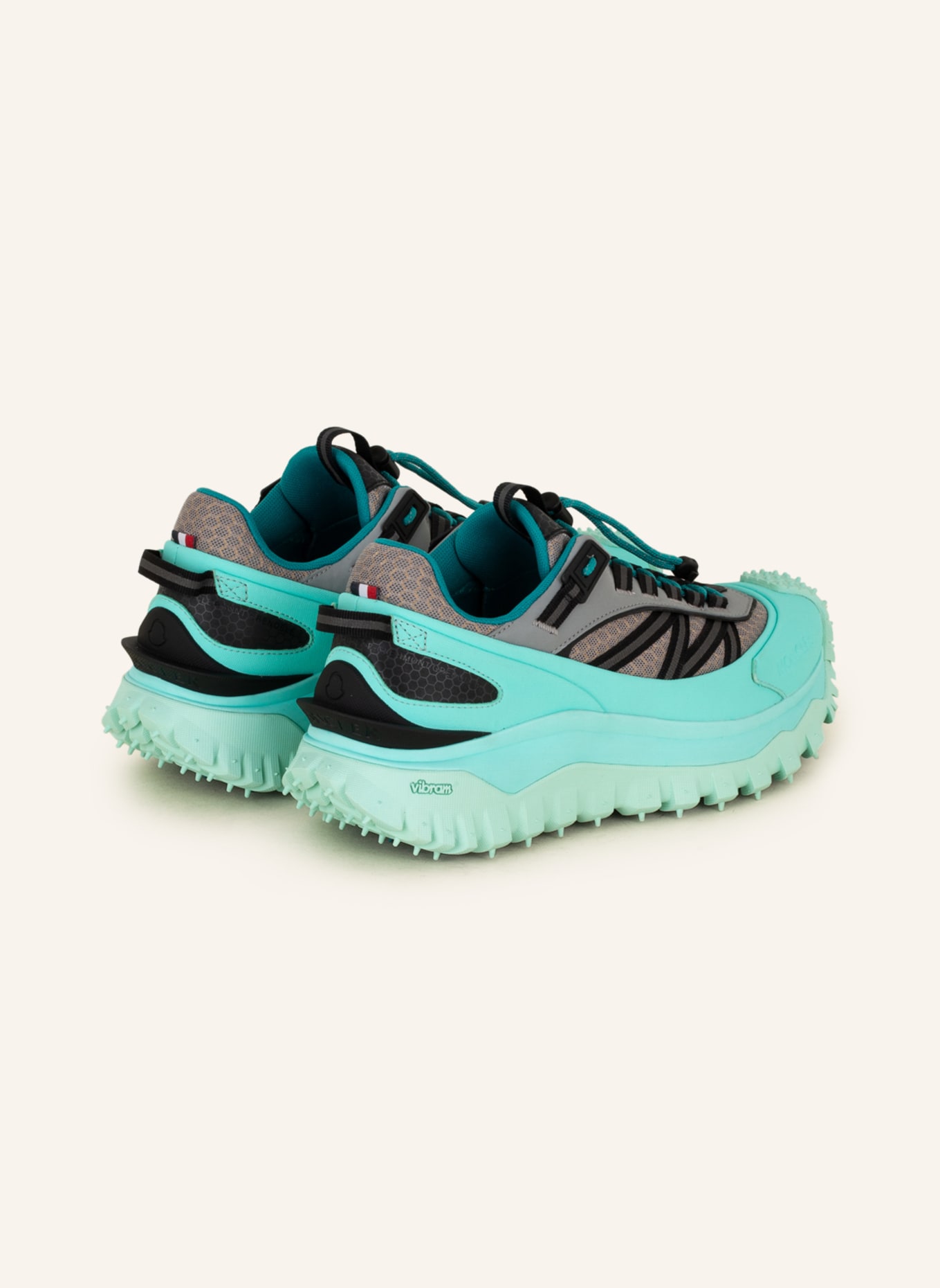 MONCLER Sneakers TRAILGRIP, Color: TURQUOISE/ NEON TURQUOISE/ GRAY (Image 2)