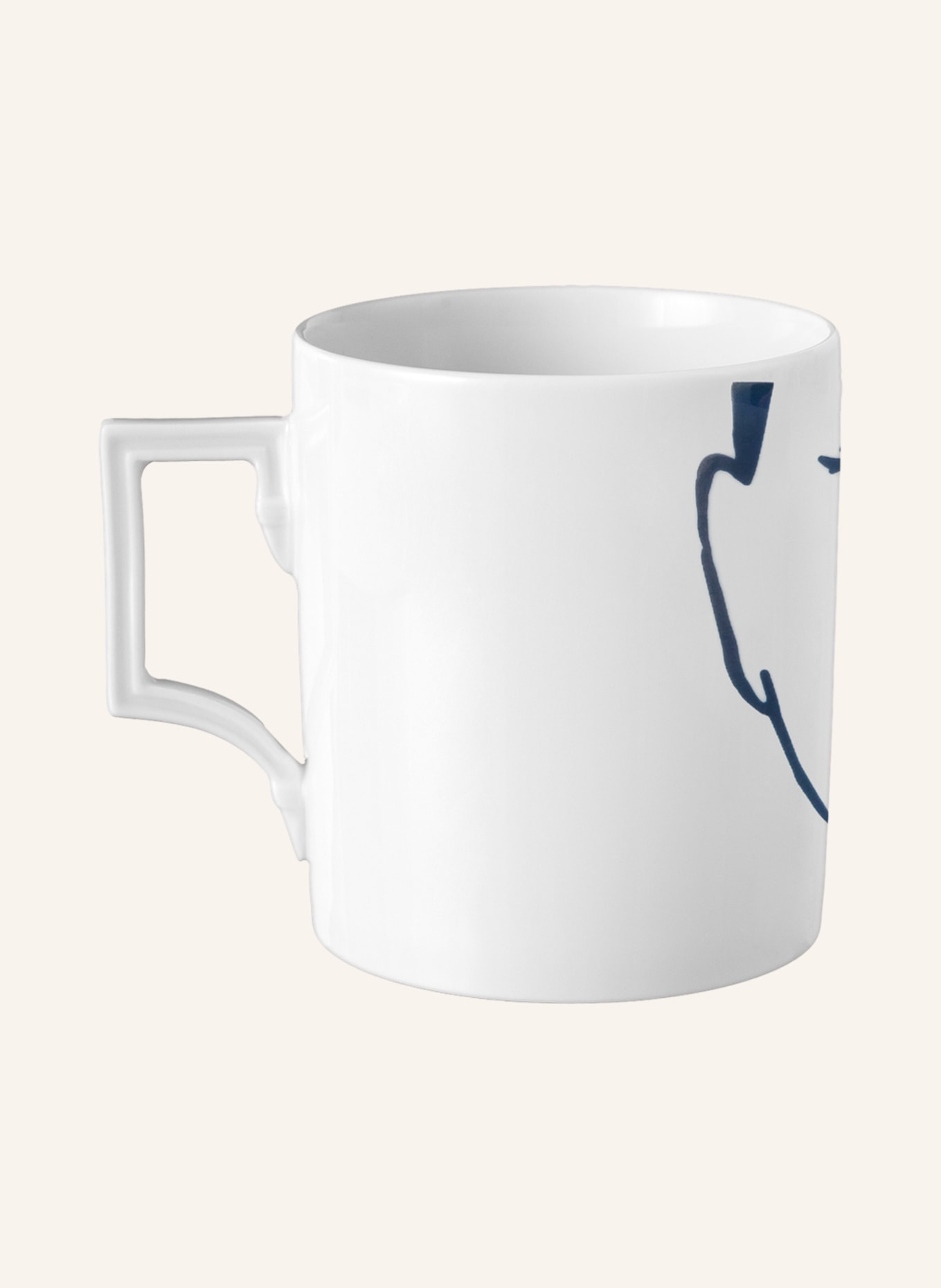 MEISSEN PORZELLAN-MANUFAKTUR Mug CAROL, Color: WHITE/ BLUE (Image 2)