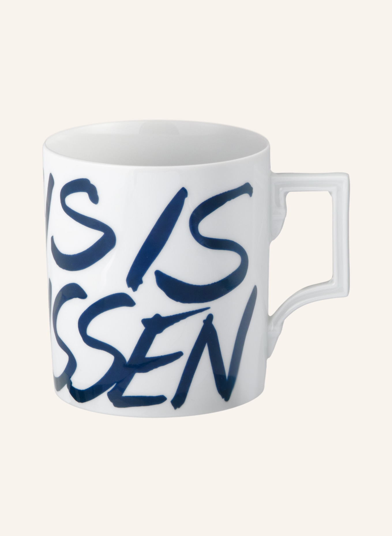 MEISSEN PORZELLAN-MANUFAKTUR Mug THIS IS MEISSEN, Color: WHITE/ BLUE (Image 1)